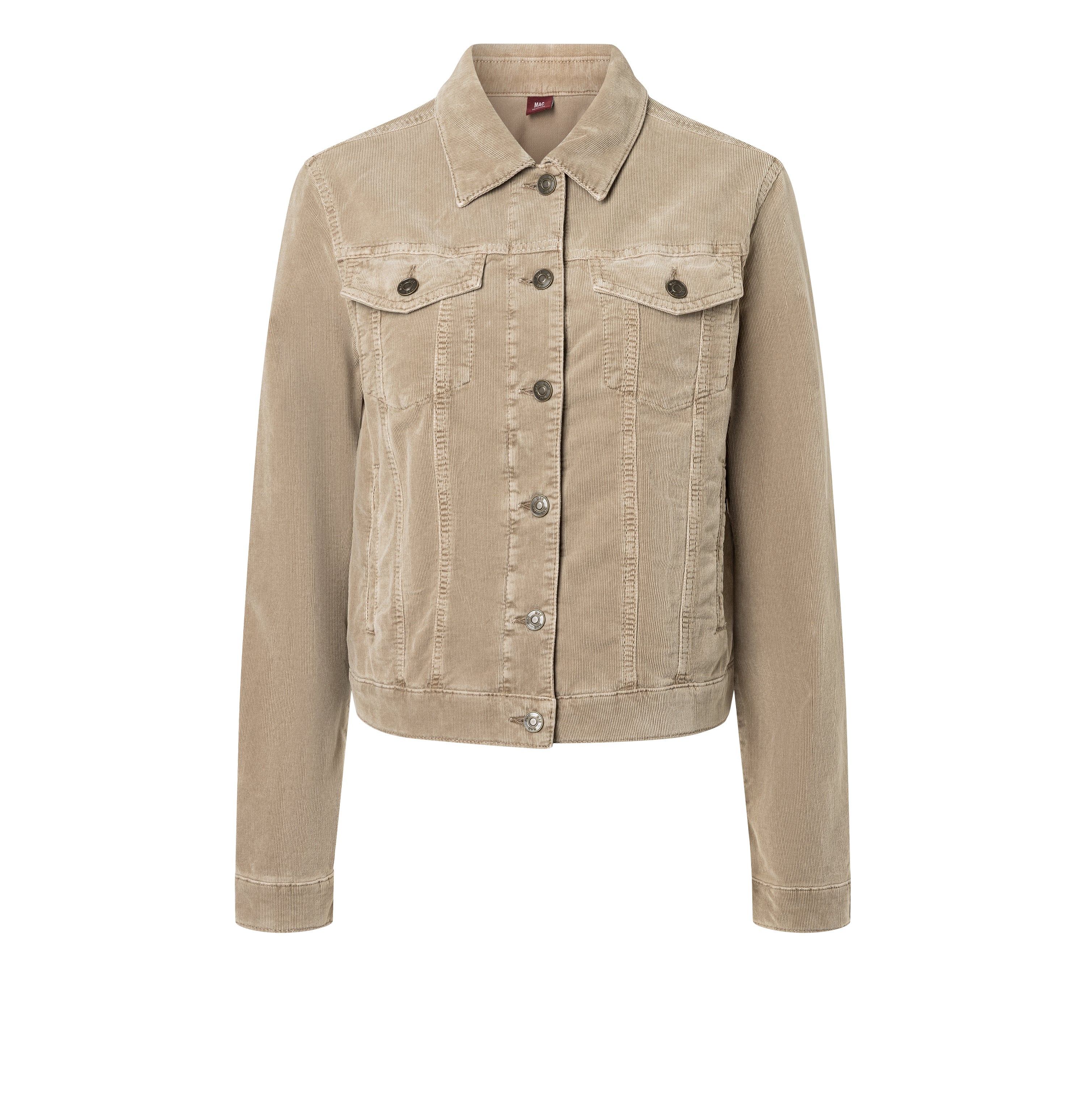 Jacket made of super soft baby corduroy. | JACKET corduroy | windspray beige | Front view of bust
