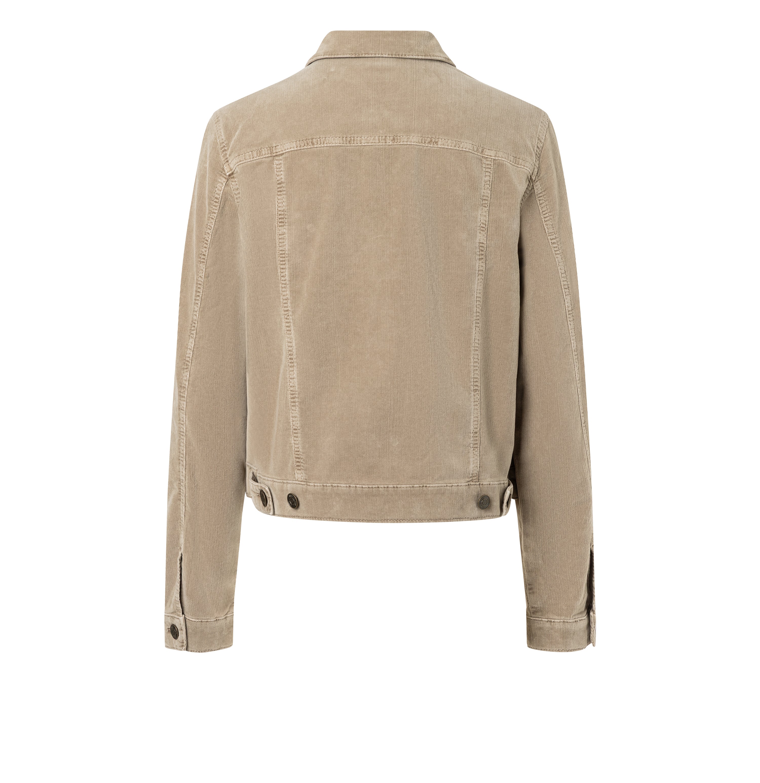 Jacket made of super soft baby corduroy. | JACKET corduroy | windspray beige | Back view of bust