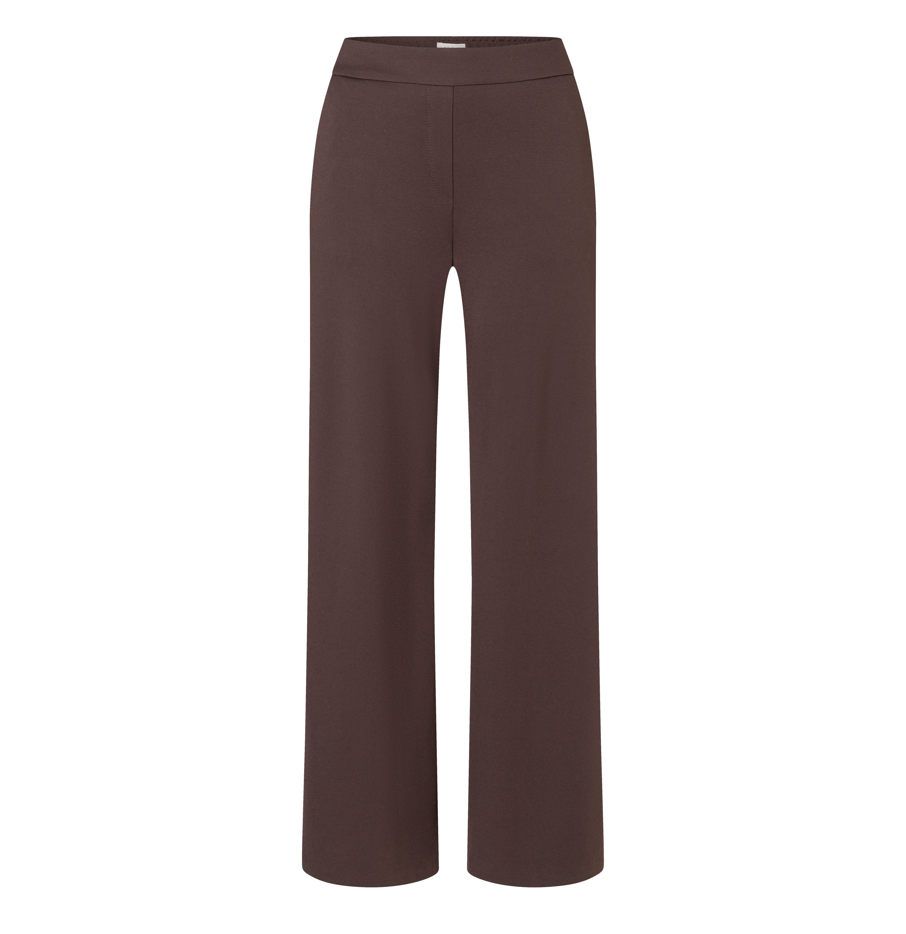 Wide fit made from light jersey. | CHIARA | truffle brown | Front view of bust