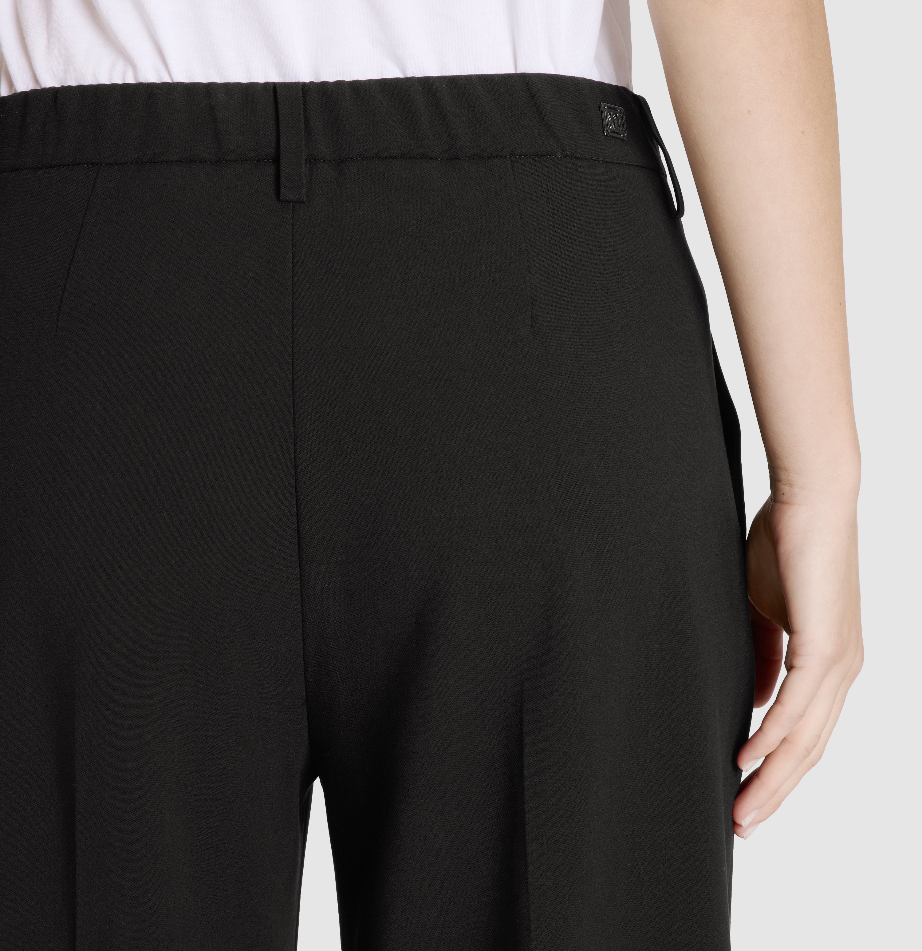 Wide fit made from easy care bi-stretch. | CAMILLA | black | Detailed view 2 of model