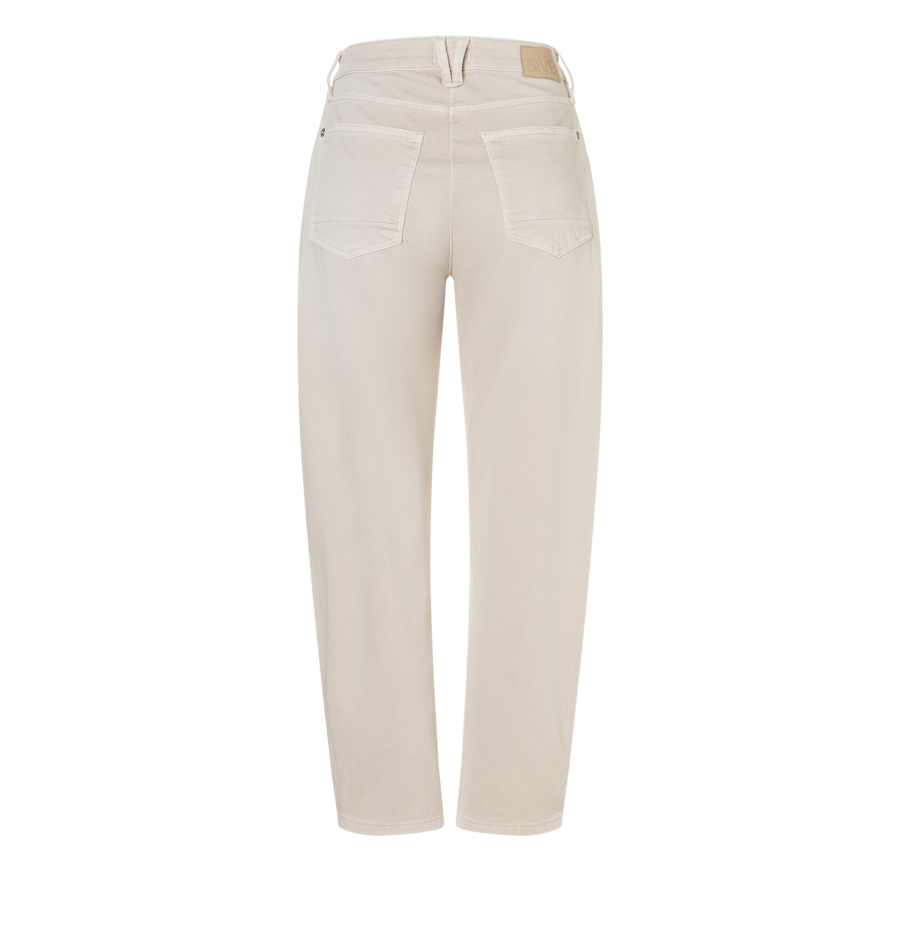 Barrel pants made from high-stretch gabardine. | DANNI 2.3 Barrel | ivory | Back view of bust