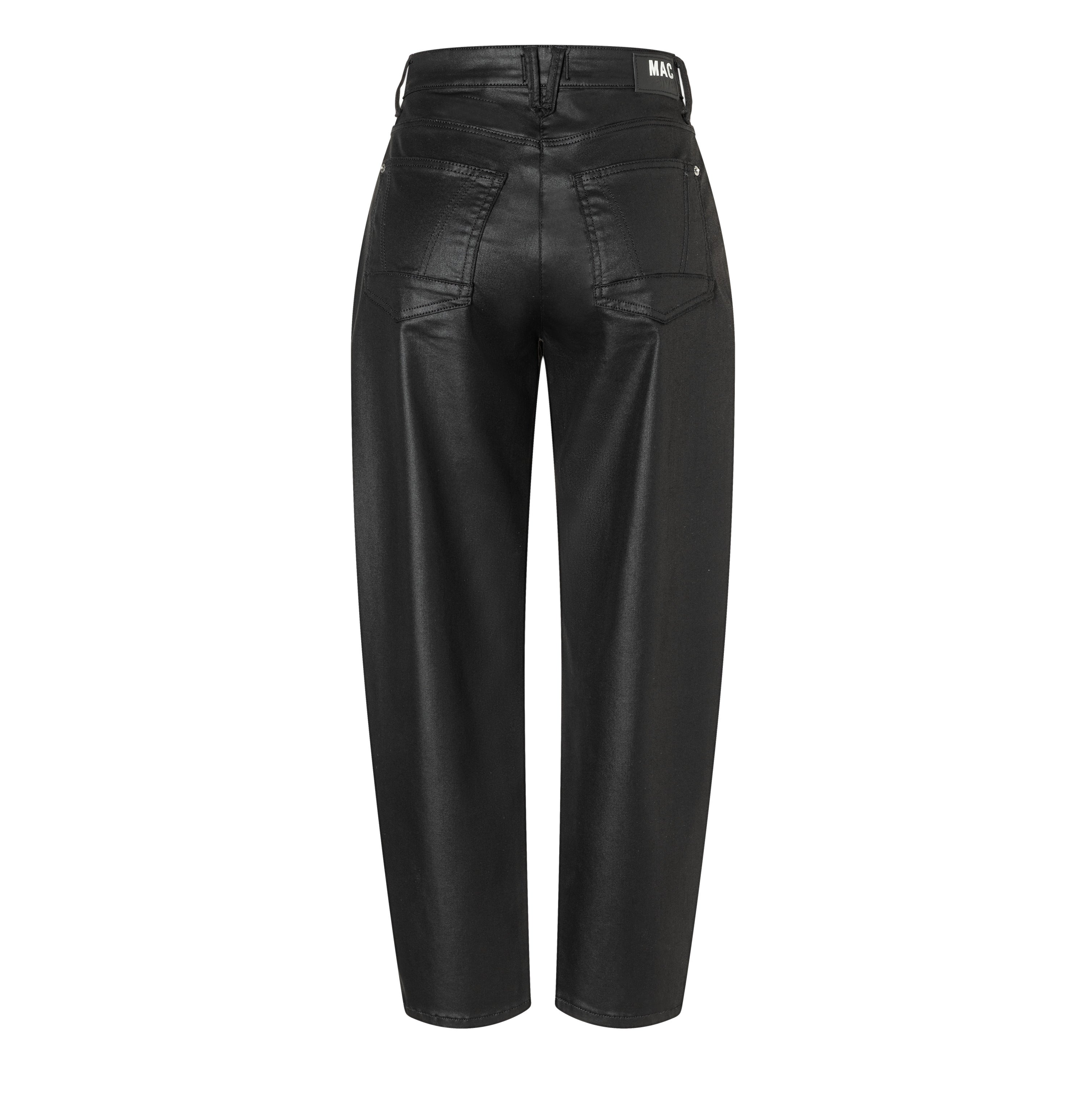 Loose fit with an authentic leather look. | DANNI 2.3 | black | Back view of bust