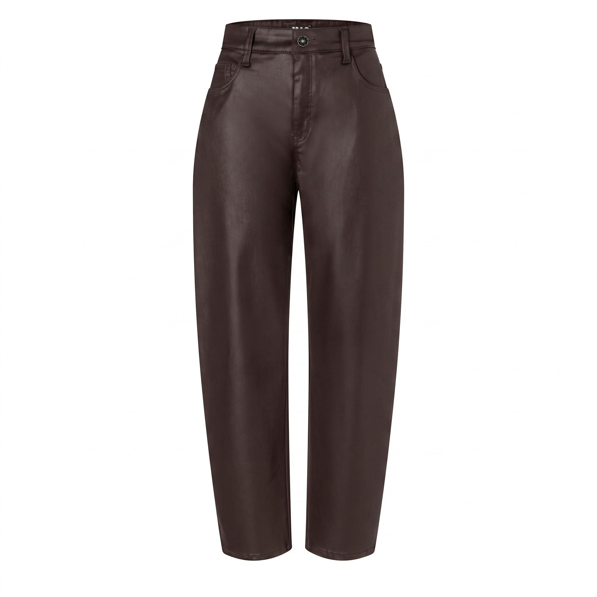 Loose fit with an authentic leather look. | DANNI 2.3 | truffle brown | Front view of bust