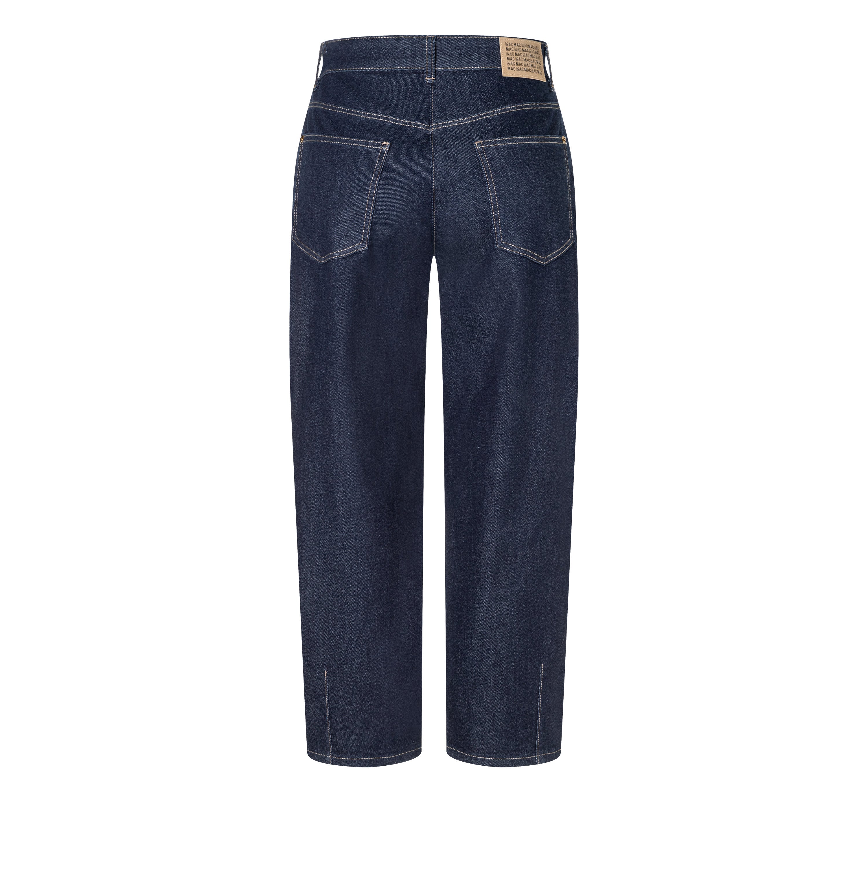 Barrel jeans with modern seam details. | BOBBIE | fashion rinsed | Back view of bust