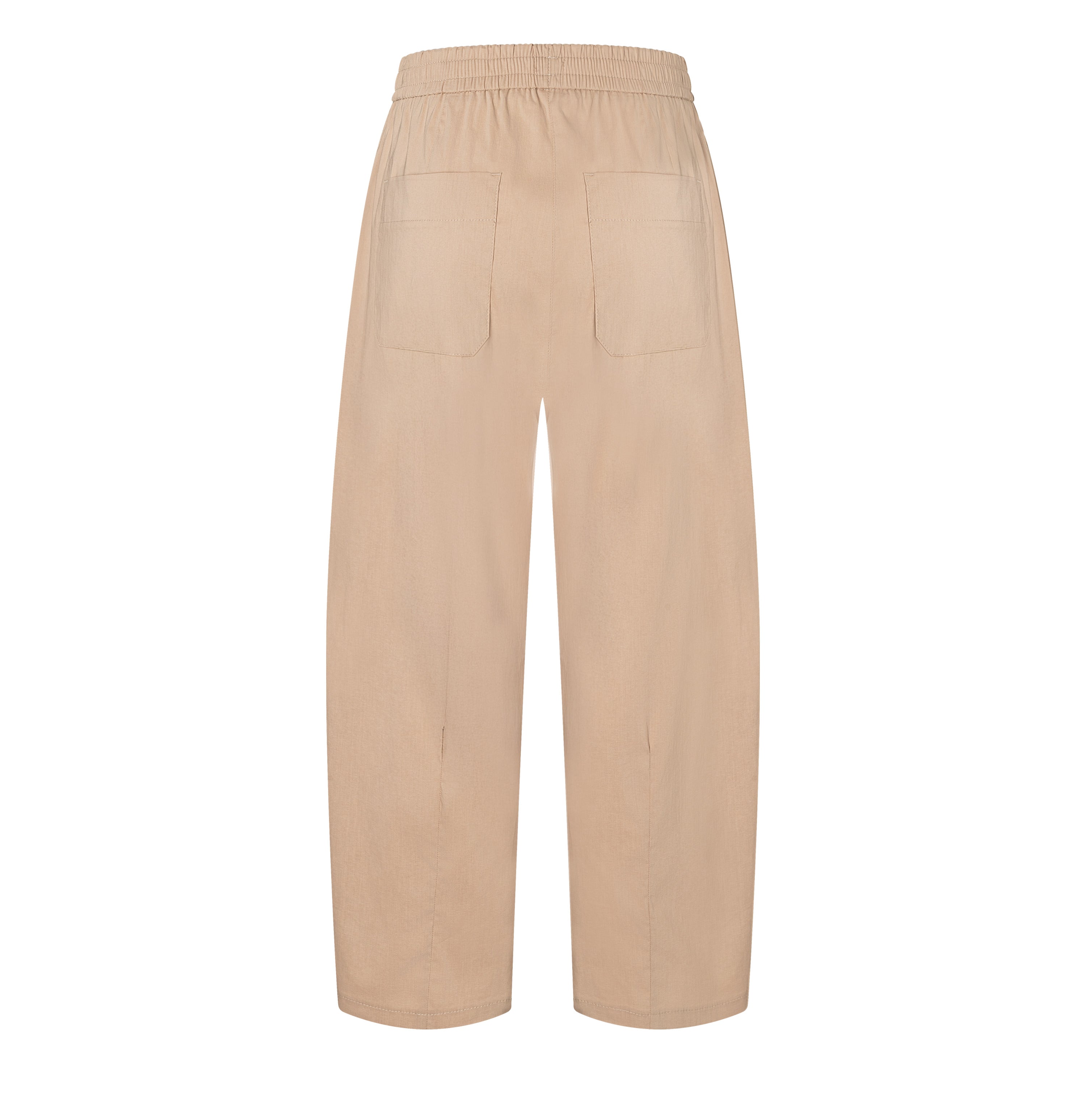 Relaxed trousers in an ultra light material. | THEA | oyster | Back view of bust