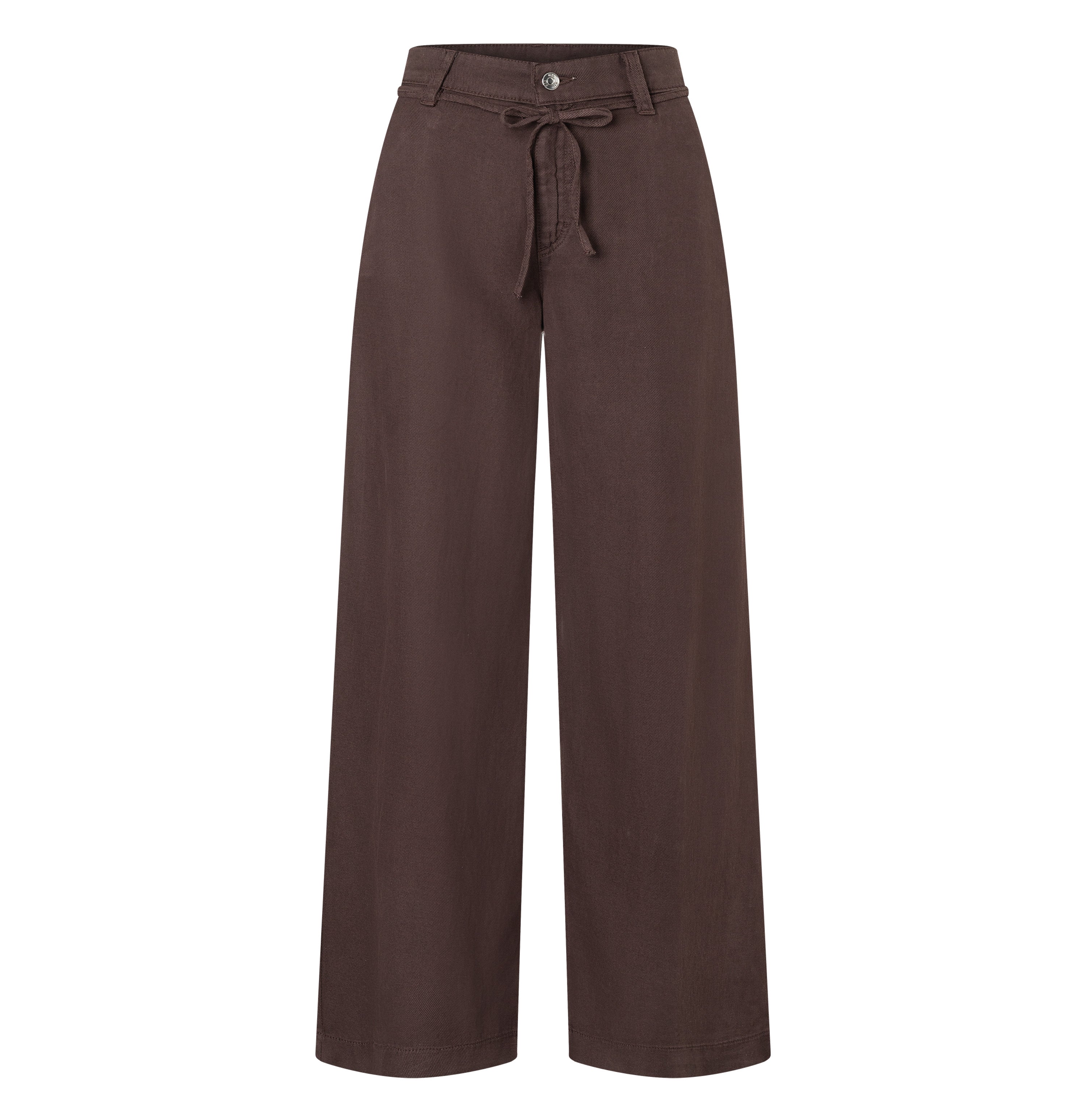 Wide fit in a linen-lyocell-cotton blend. | WENDY 2.3 | truffle brown PPT | Front view of bust