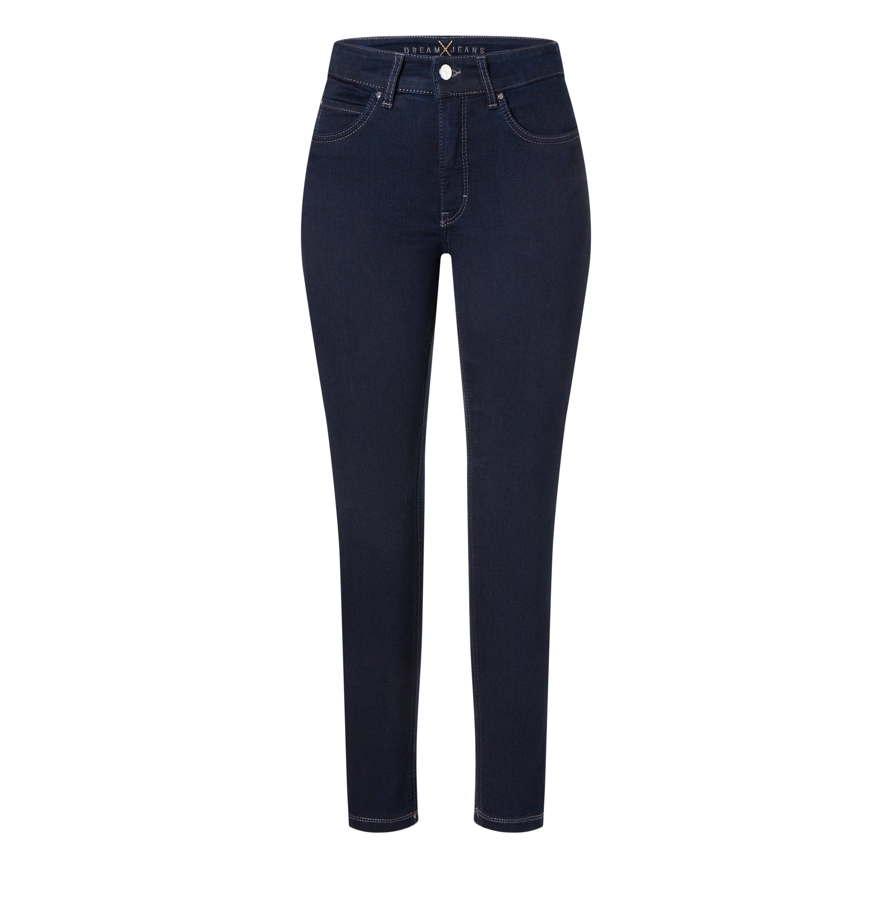 Skinny jeans with shaping effect. | DREAM SKINNY | dark rinsewash | Front view of bust