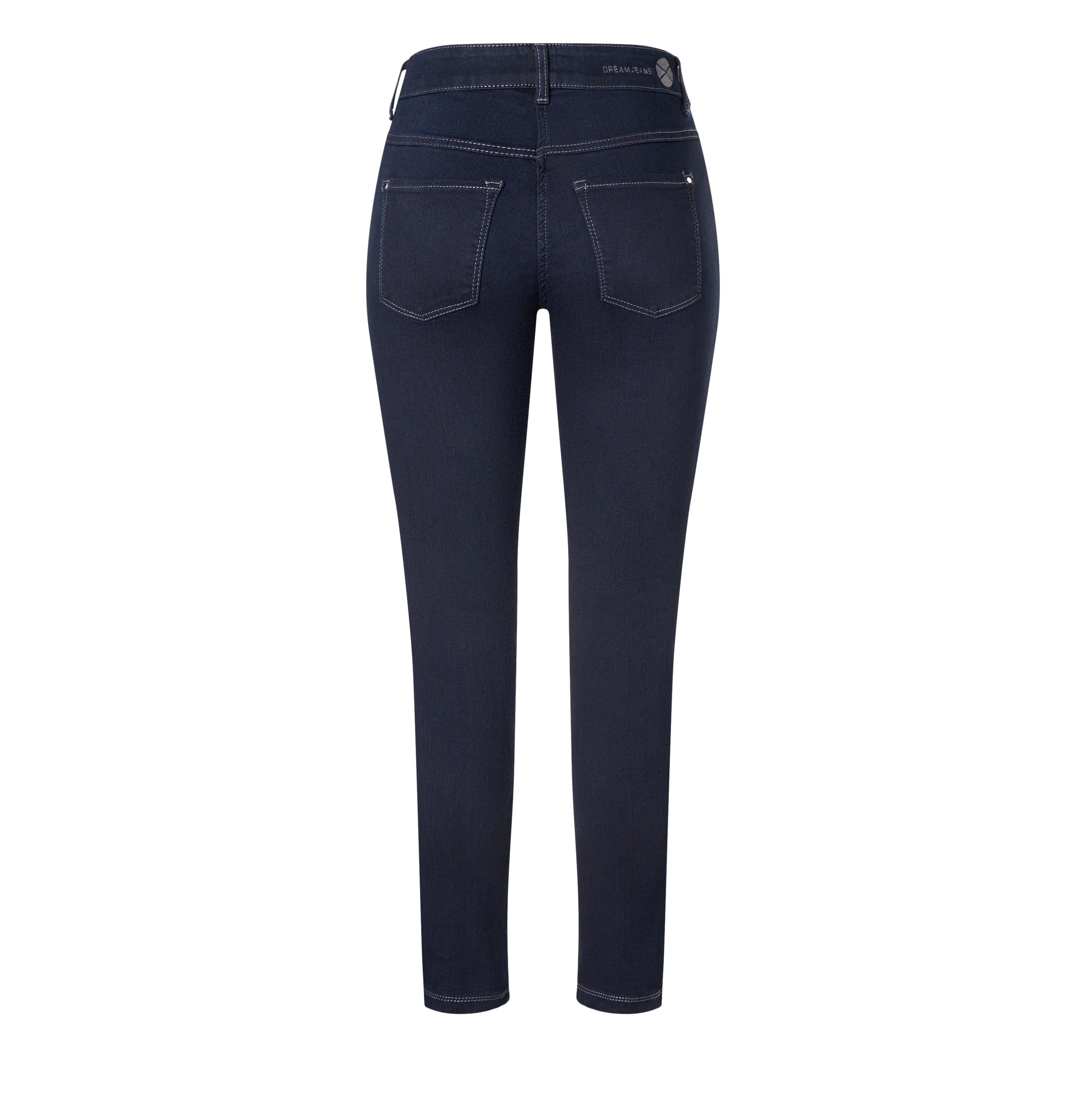 Comfortable skinny jeans with shaping effect. | DREAM SKINNY | dark rinsewash | Back view of bust