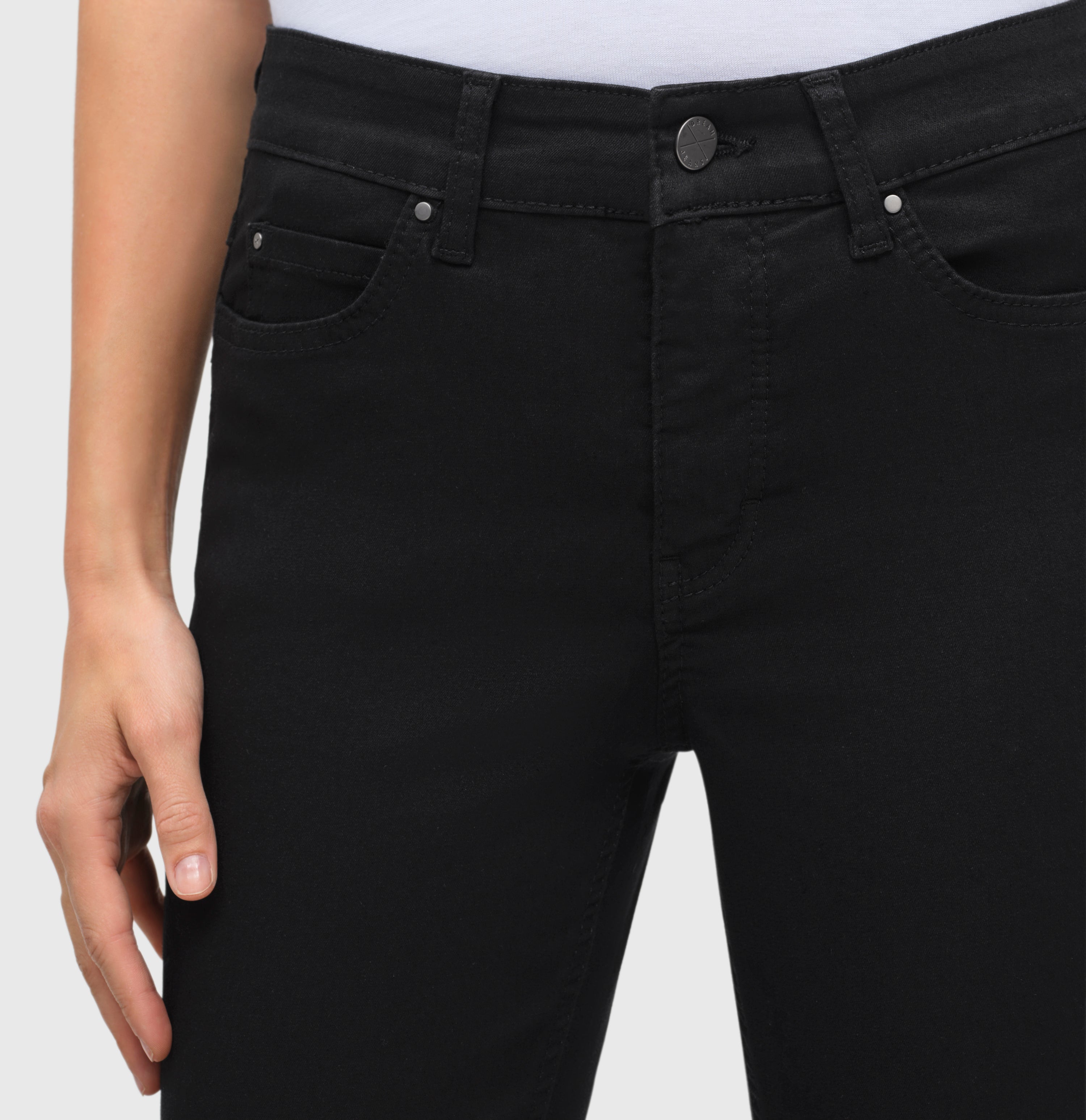 Skinny jeans with shaping effect. | DREAM SKINNY | black-black | Detailed view 3 of model