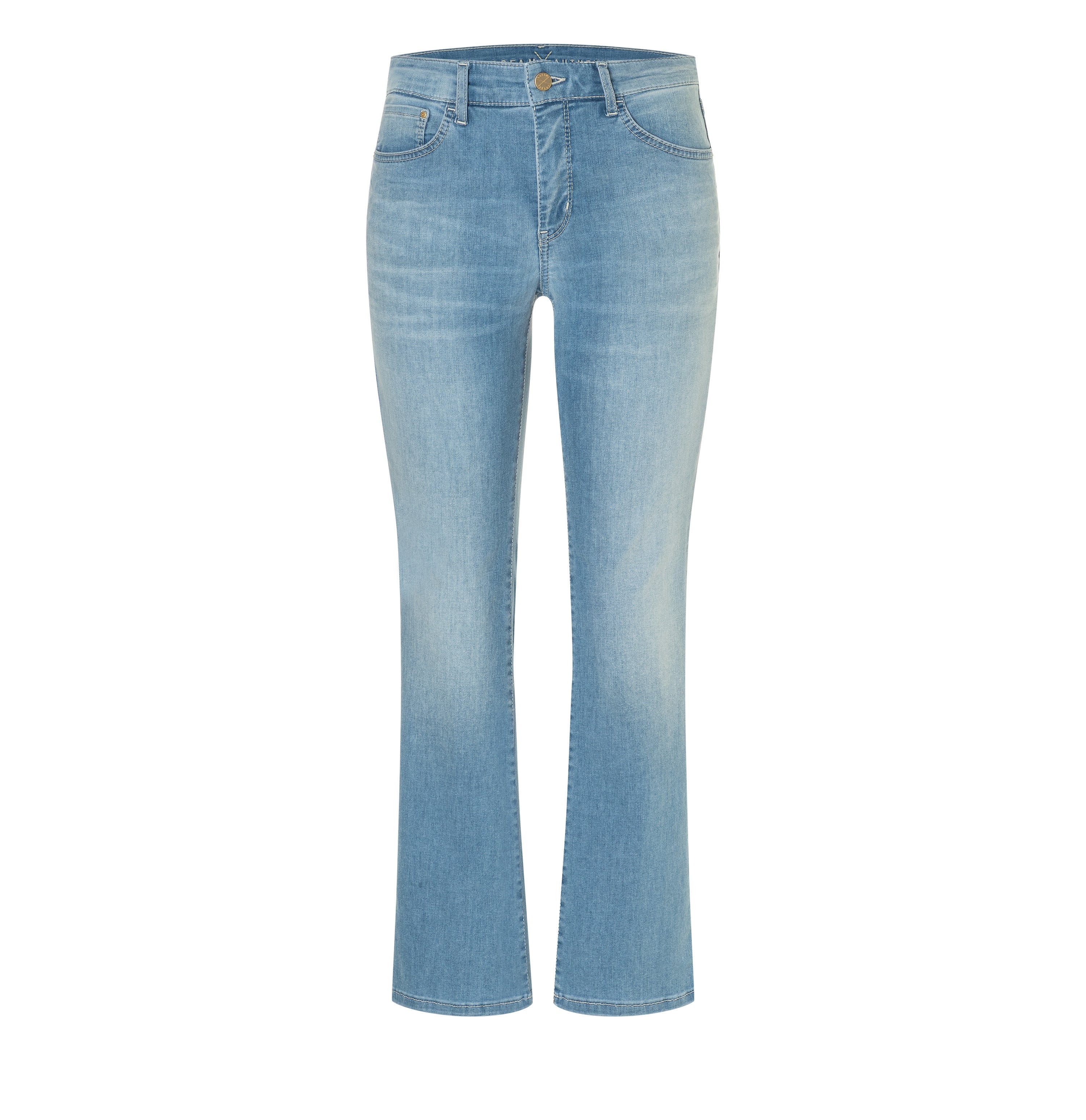 Modern kick model with innovative shaping effect. | DREAM KICK authentic | bluegrey used wash | Front view of bust