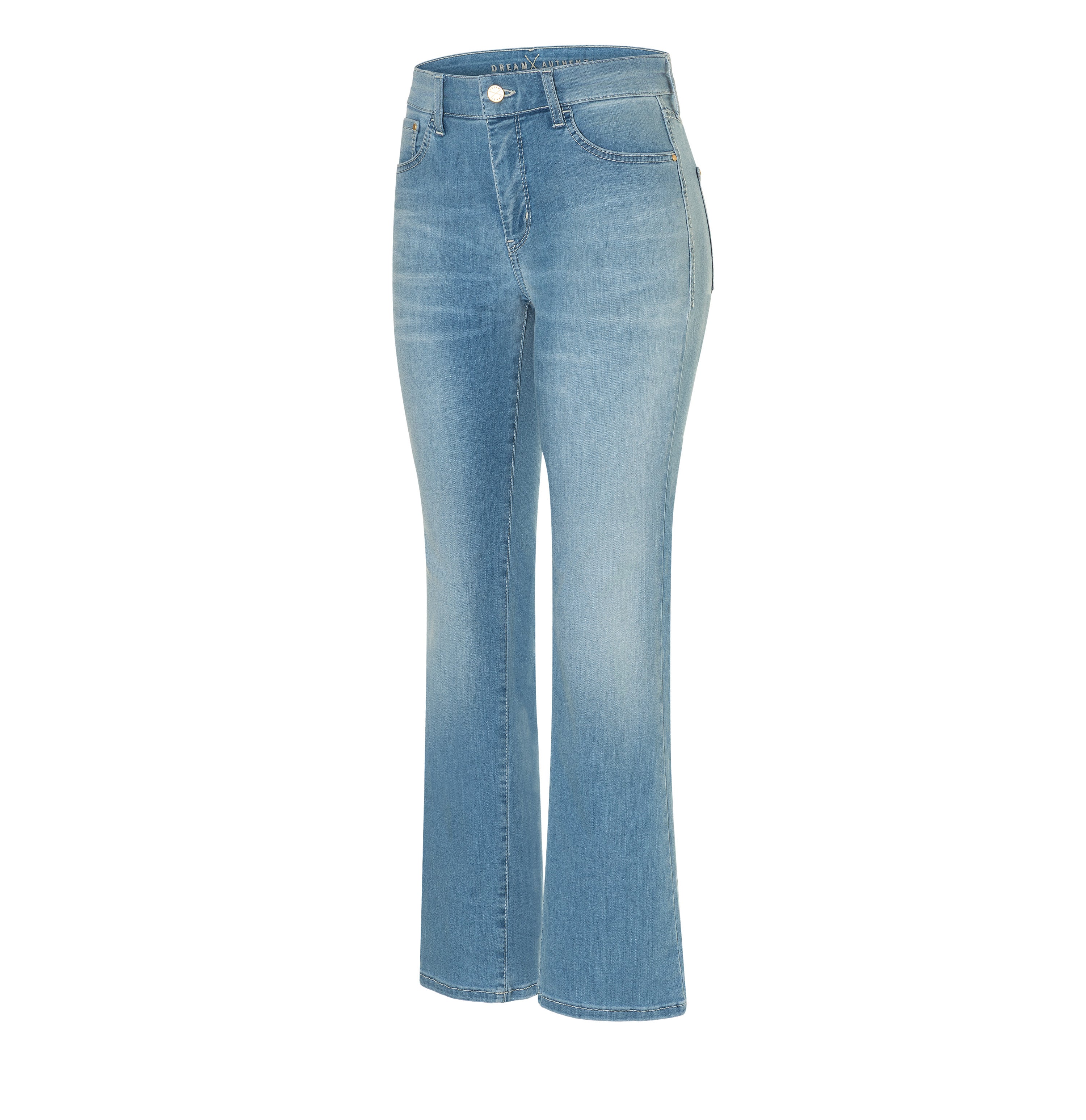 Modern kick model with innovative shaping effect. | DREAM KICK authentic | bluegrey used wash | Oblique view of bust