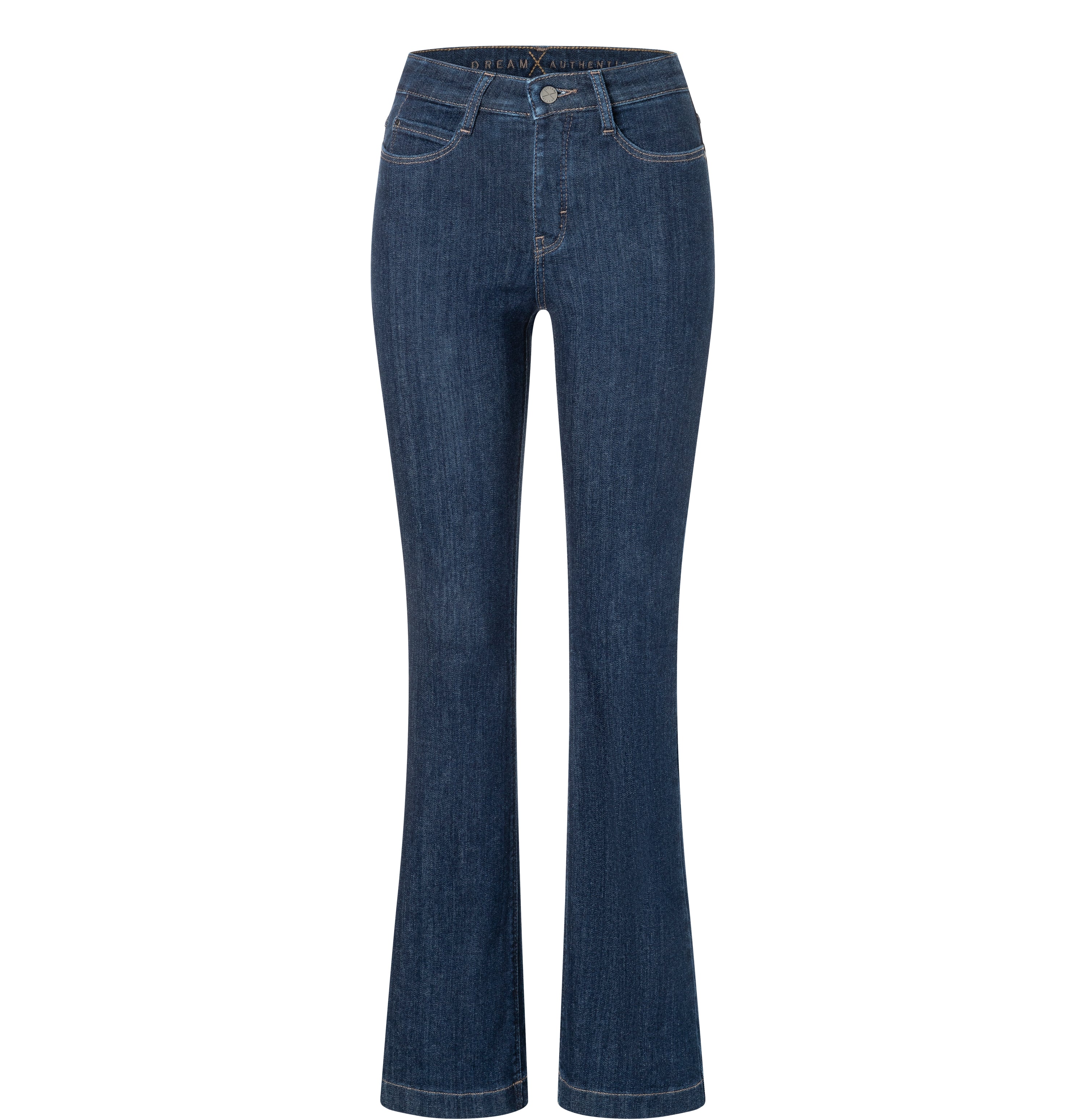Flared fit with figure-shaping effect. | DREAM BOOT authentic | fashion rinsed | Front view of bust