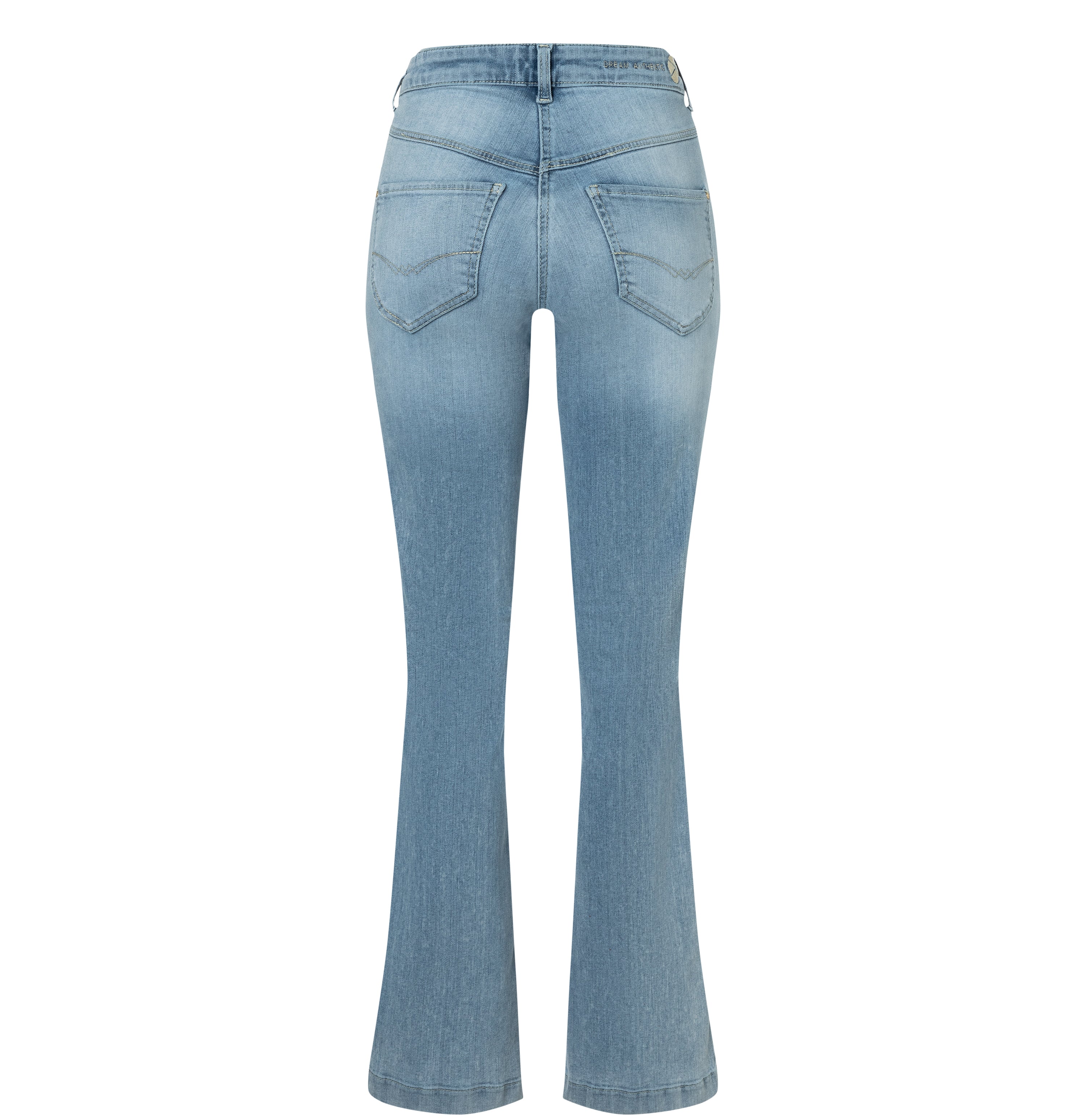 Boot cut jeans with shaping effect. | S-NAME | S-FBBZ | Back view of bust