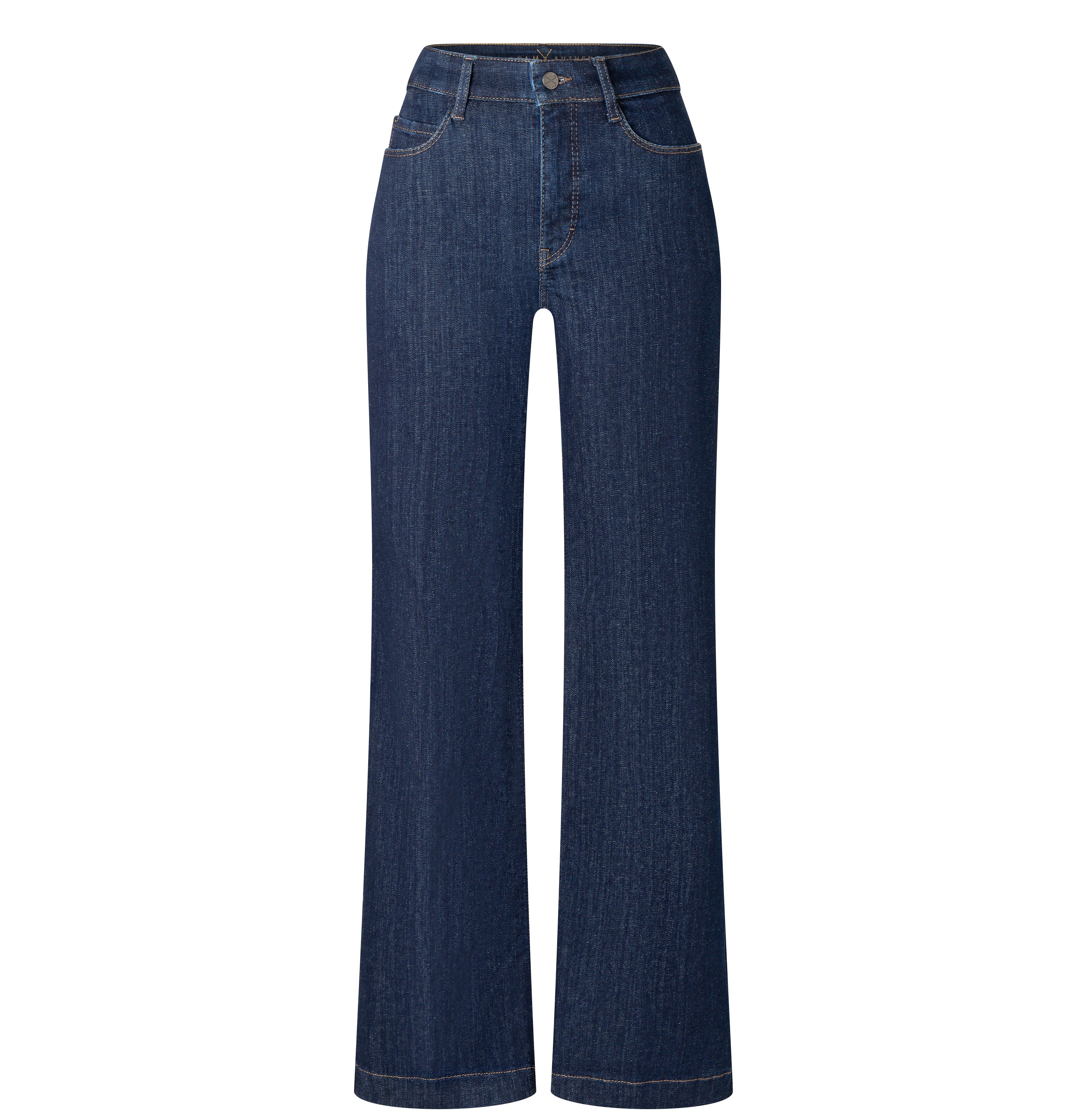 Wide shaping jeans with an authentic look. | DREAM WIDE authentic | fashion rinsed | Front view of bust
