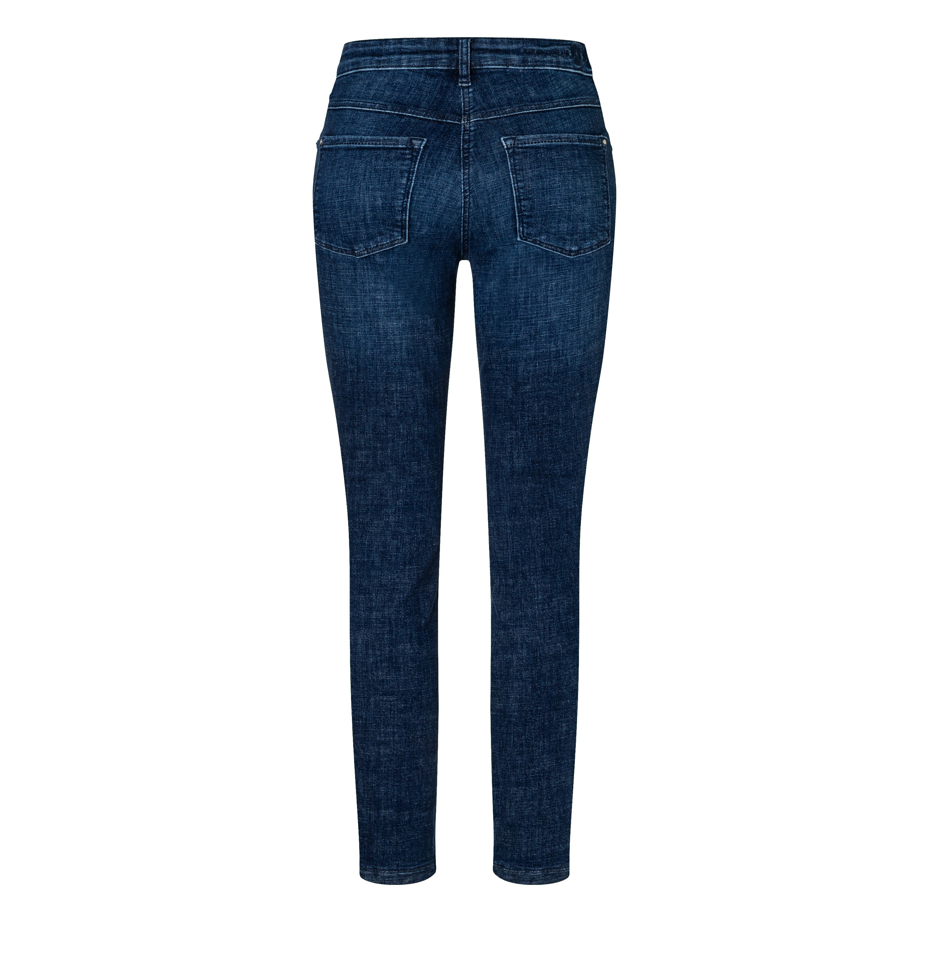 Skinny jeans with shaping effect. | DREAM SKINNY authentic | dark blue modern wash | Back view of bust