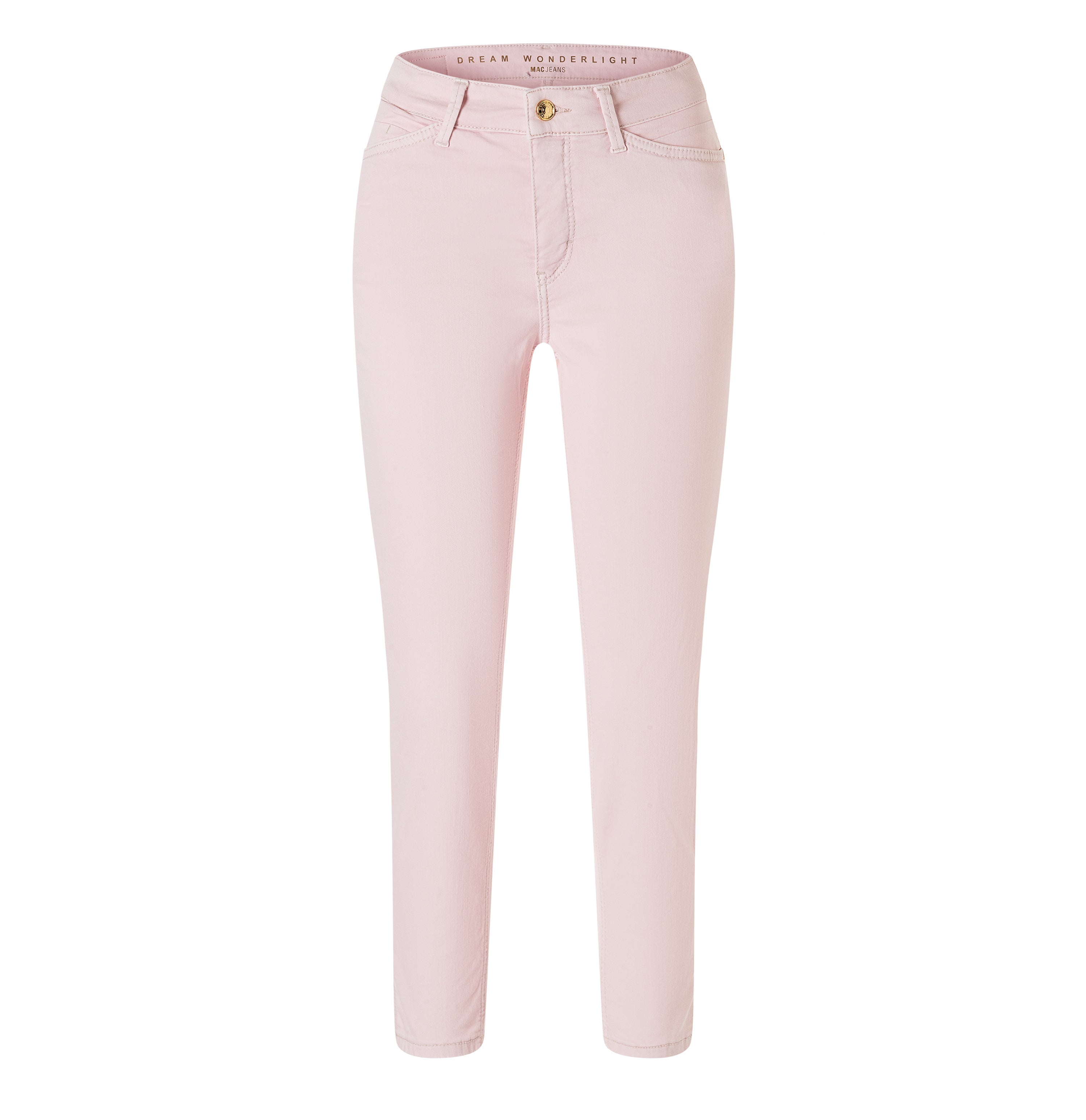 Slim jeans in a highly elastic material. | DREAM SUMMER | pink marshmallow PPT | Front view of bust