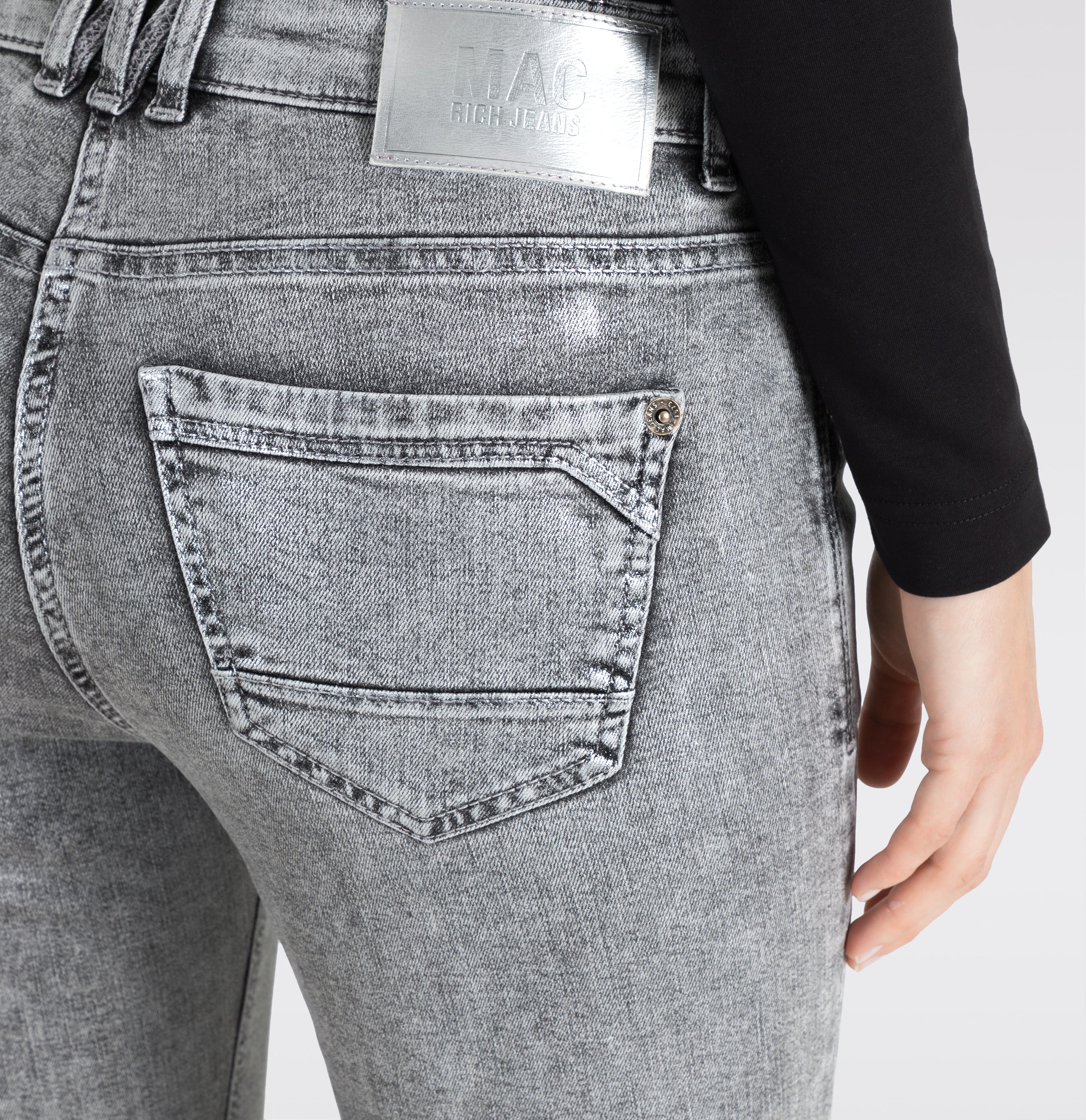 | RICH SLIM | silver grey coated | Detailed view 3 of model