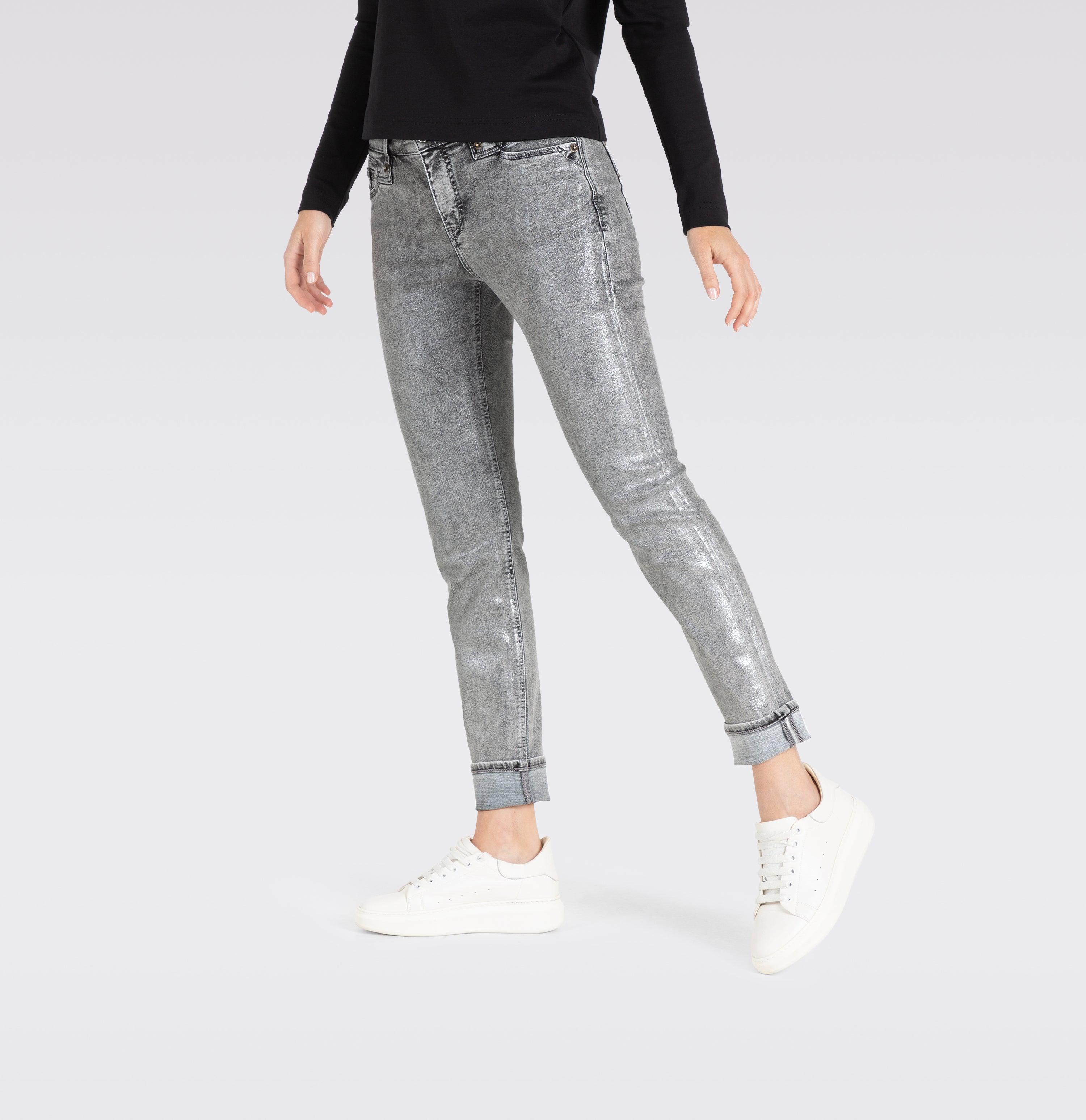 | RICH SLIM | silver grey coated | Detailed view 4 of model