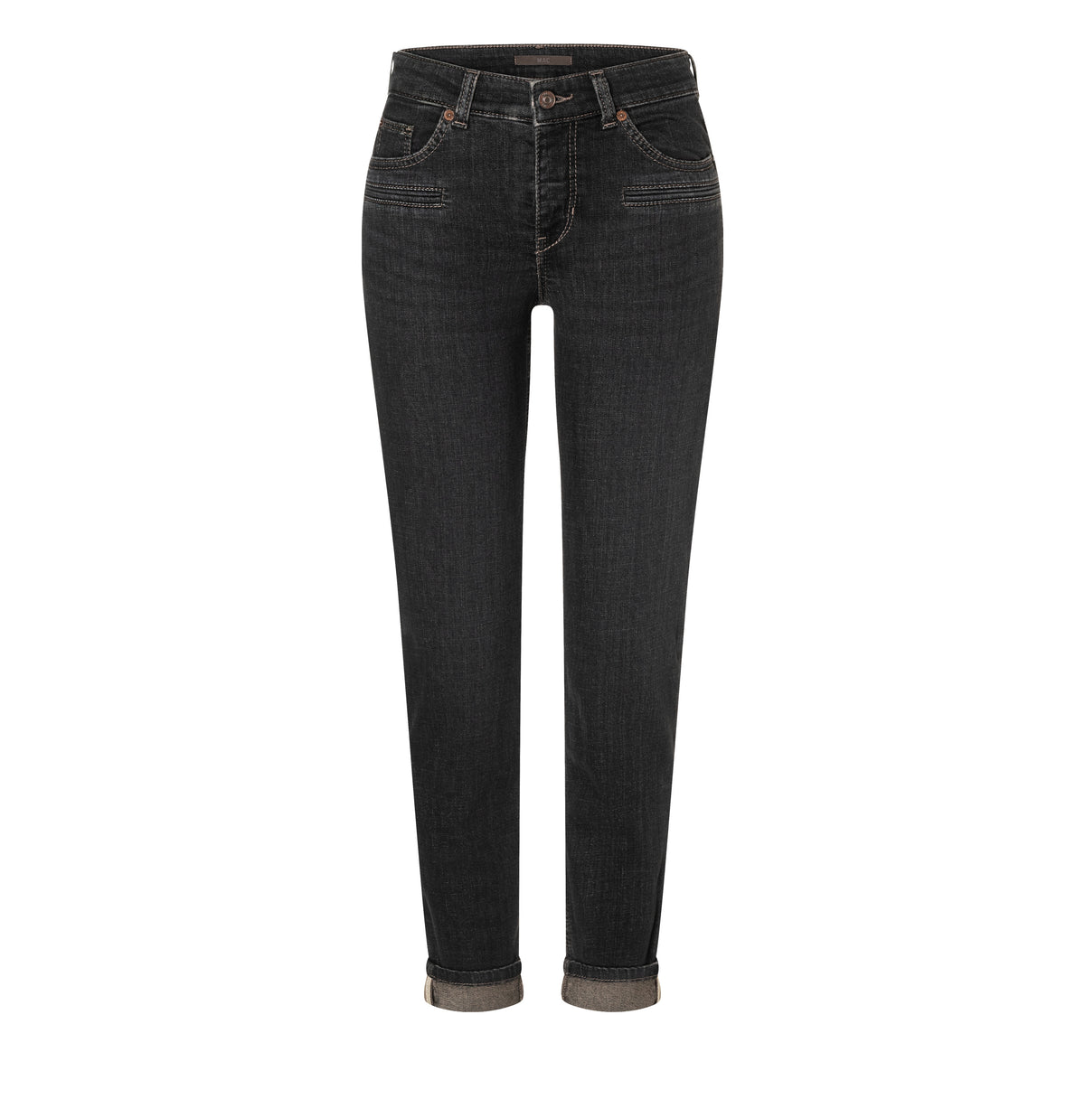 | SLIM | brown tinted black wash | Front view of bust