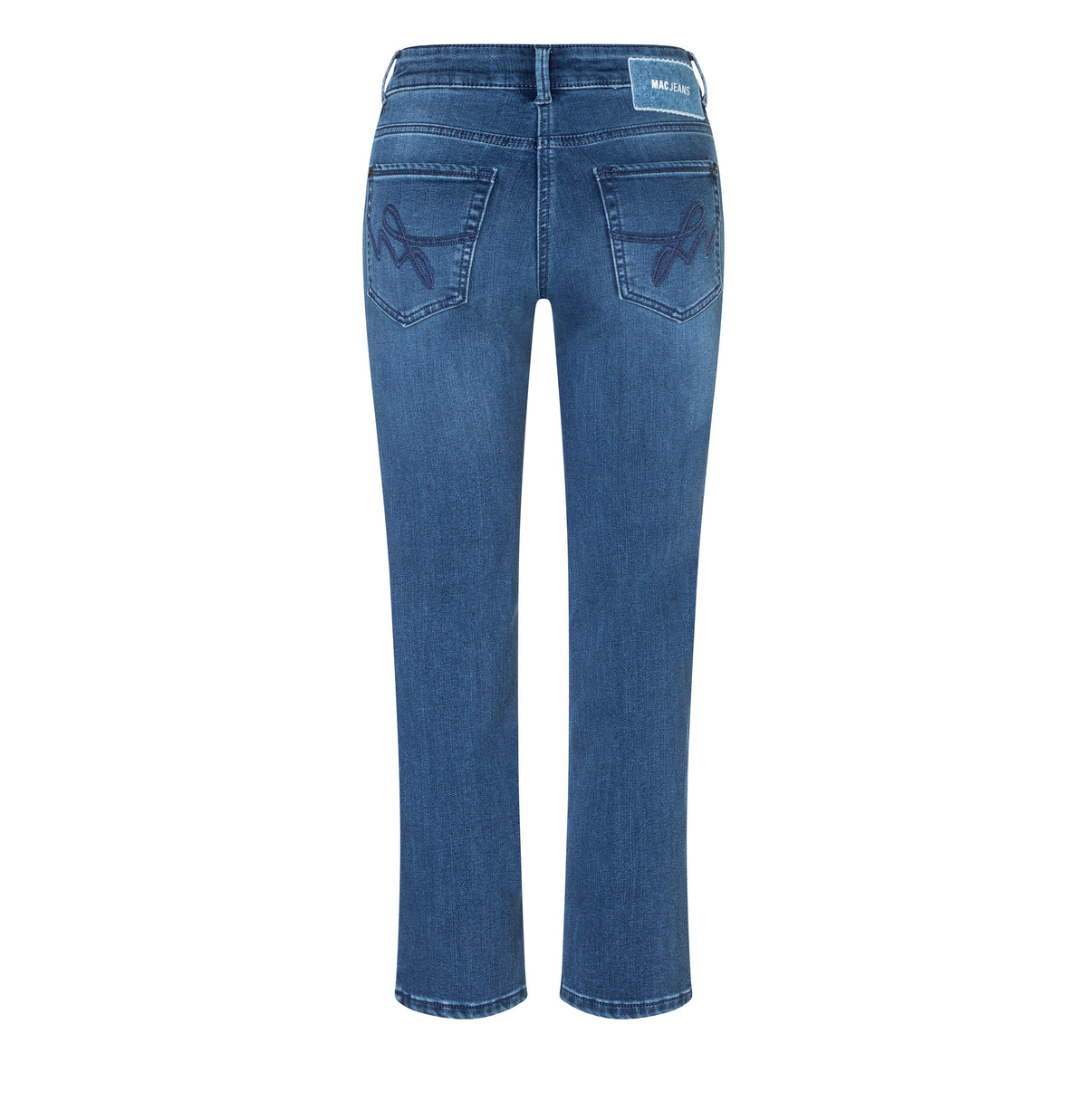 | CARRIE straight | simple mid blue used | Back view of bust