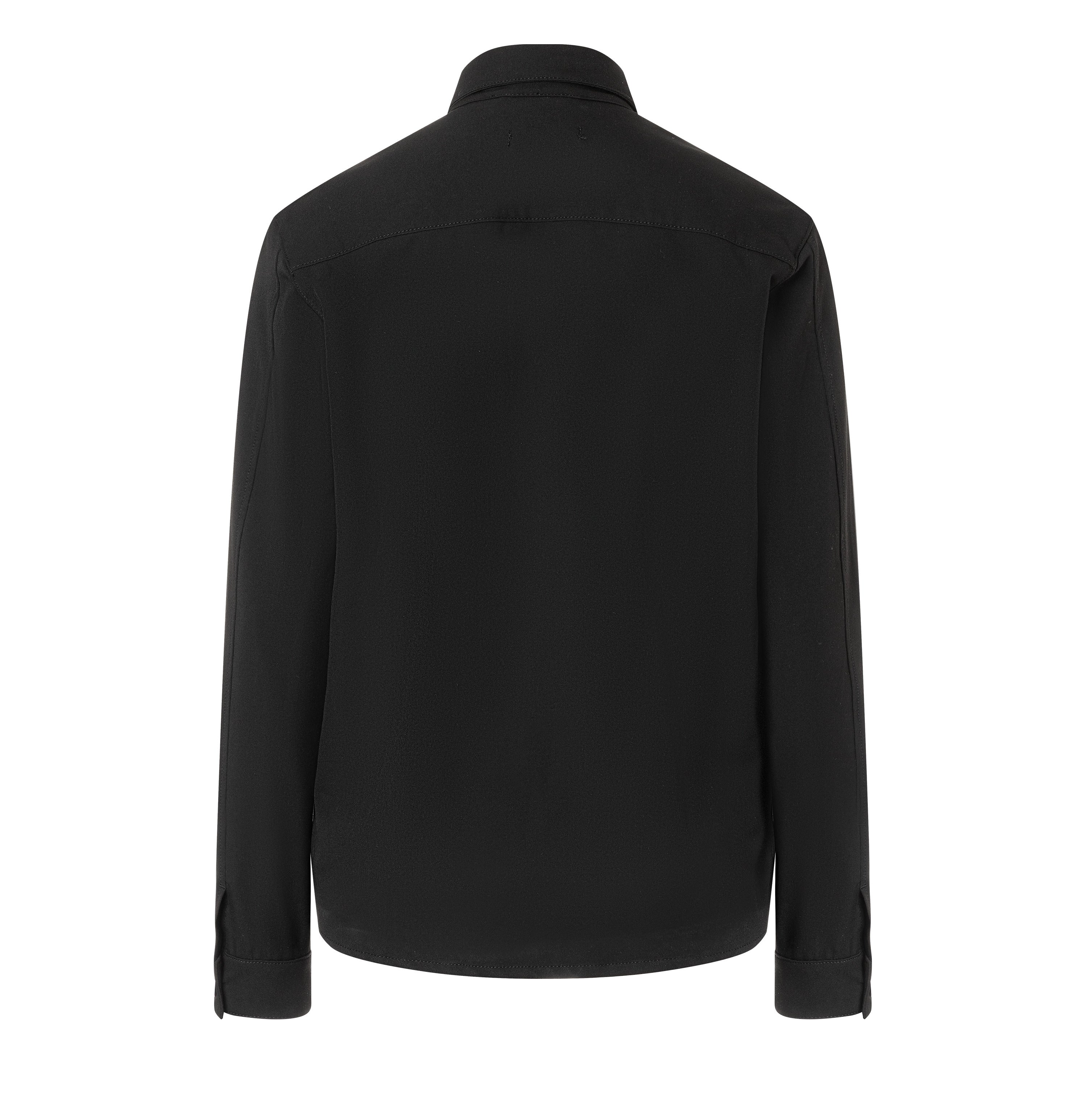 Overshirt made of CARBONIUM® gabardine. | Overshirt | power black | Back view of bust