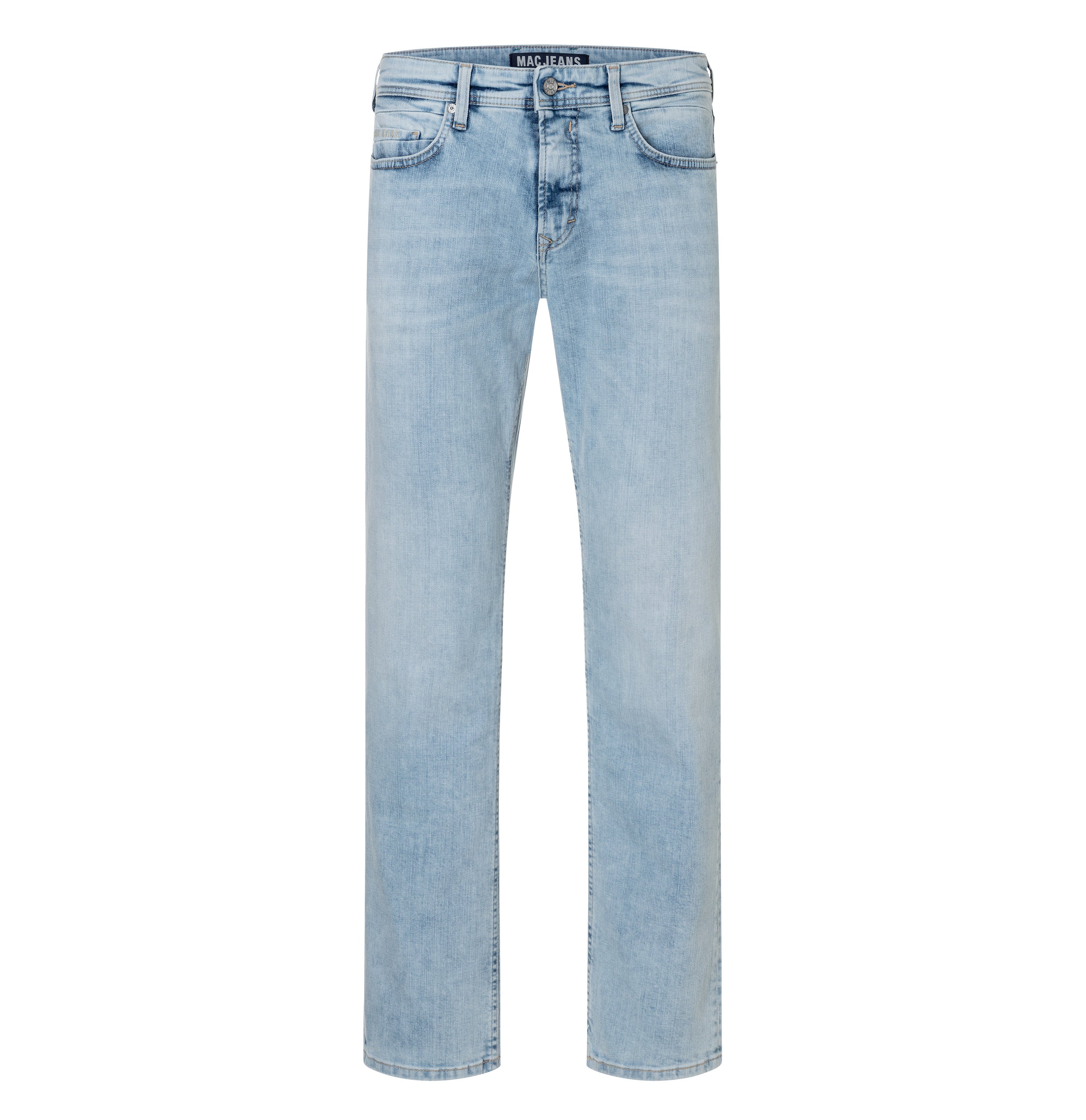 Regular fit with an authentic look. | Ben | summer lightblue authentic wash | Front view of bust