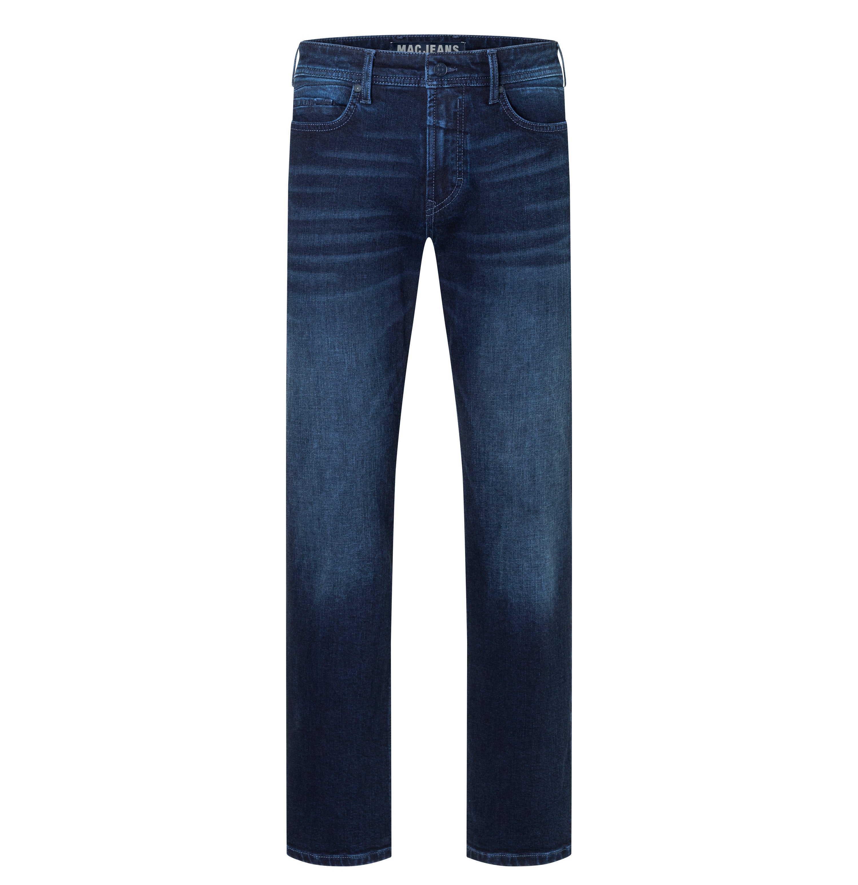 Regular fit with an authentic look. | Ben | blue od blue authentic wash | Front view of bust