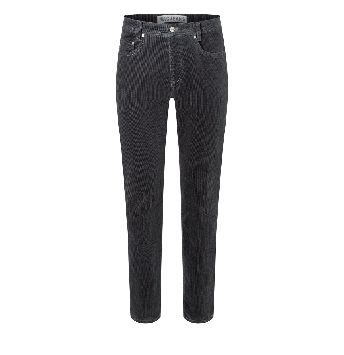 Modern fit made from soft, elastic fine corduroy. | Arne | rubber | Front view of bust