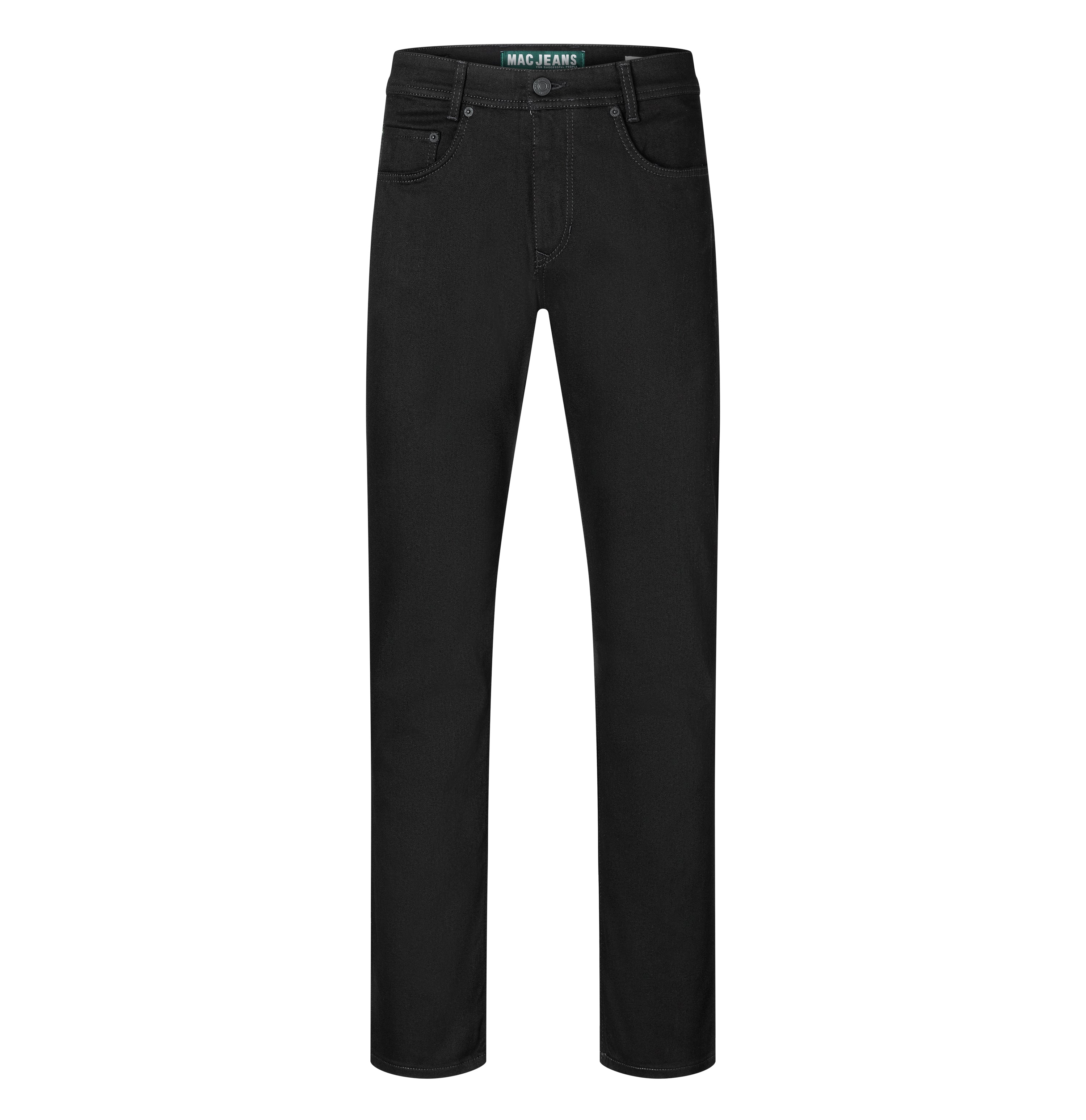 Modern fit with Stay Black technology. | Arne | stay black black | Front view of bust