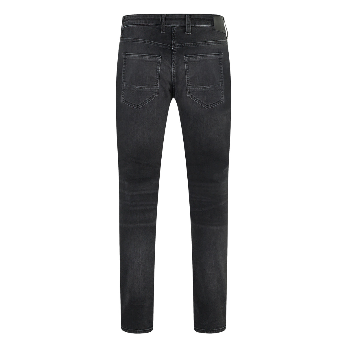 Slim driver jeans with a vintage look. | Arne Pipe | black black authentic used | Back view of bust