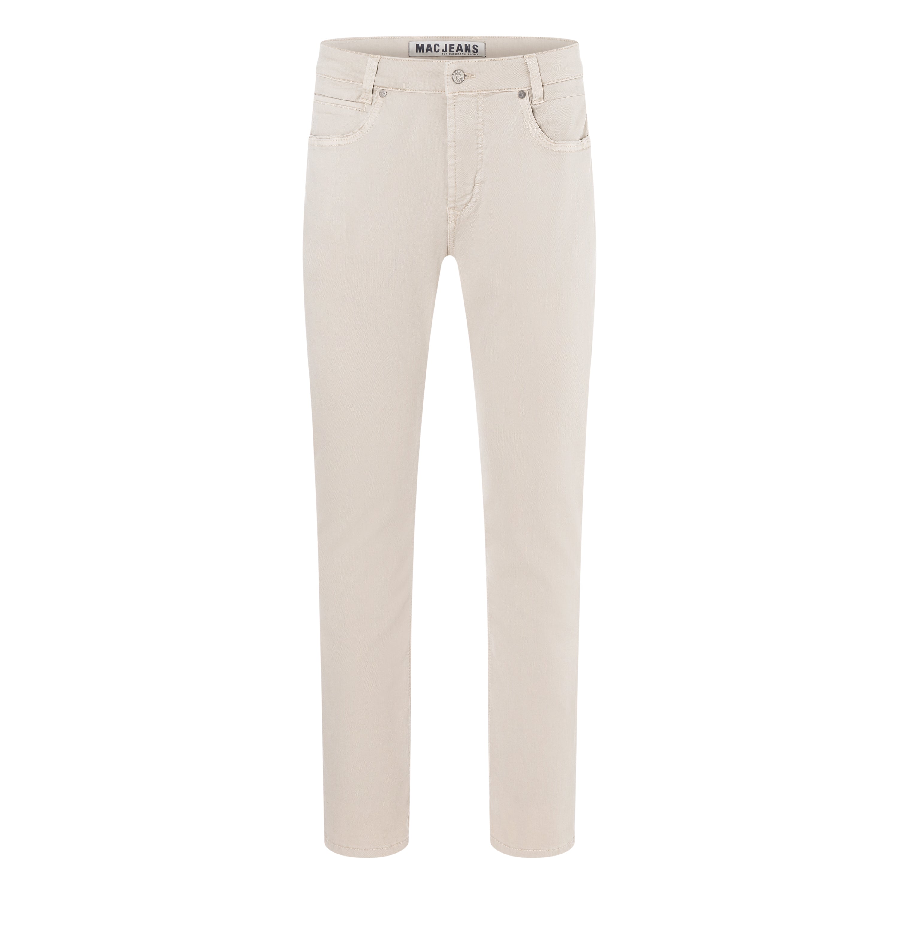 Light and flexible, vintage style colour denim. | Arne Pipe | kitt | Front view of bust