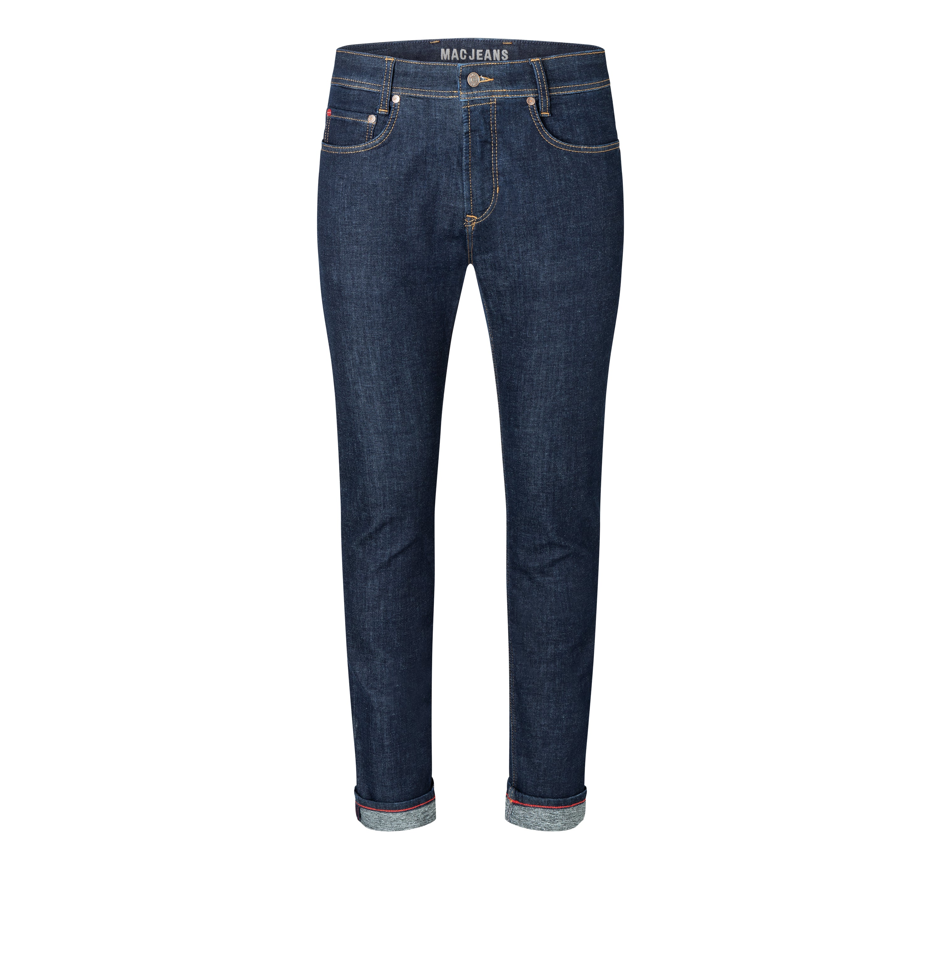 Ultimate driver jeans with a slim cut. | Driver Jeans | middark | Front view of bust