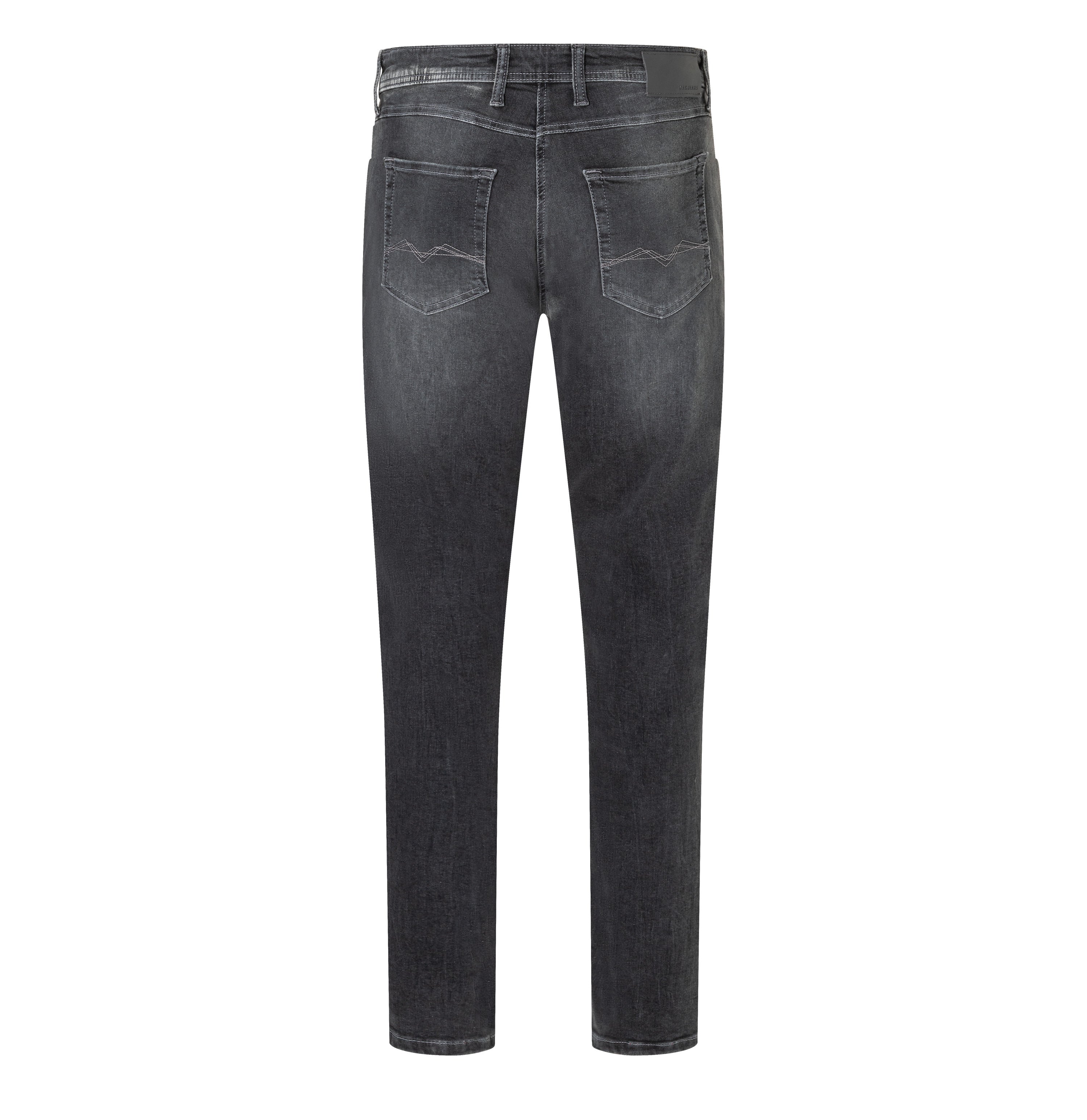 Ultimate driver’s jeans with a slim cut. | Driver Jeans | authentic mid grey used | Back view of bust