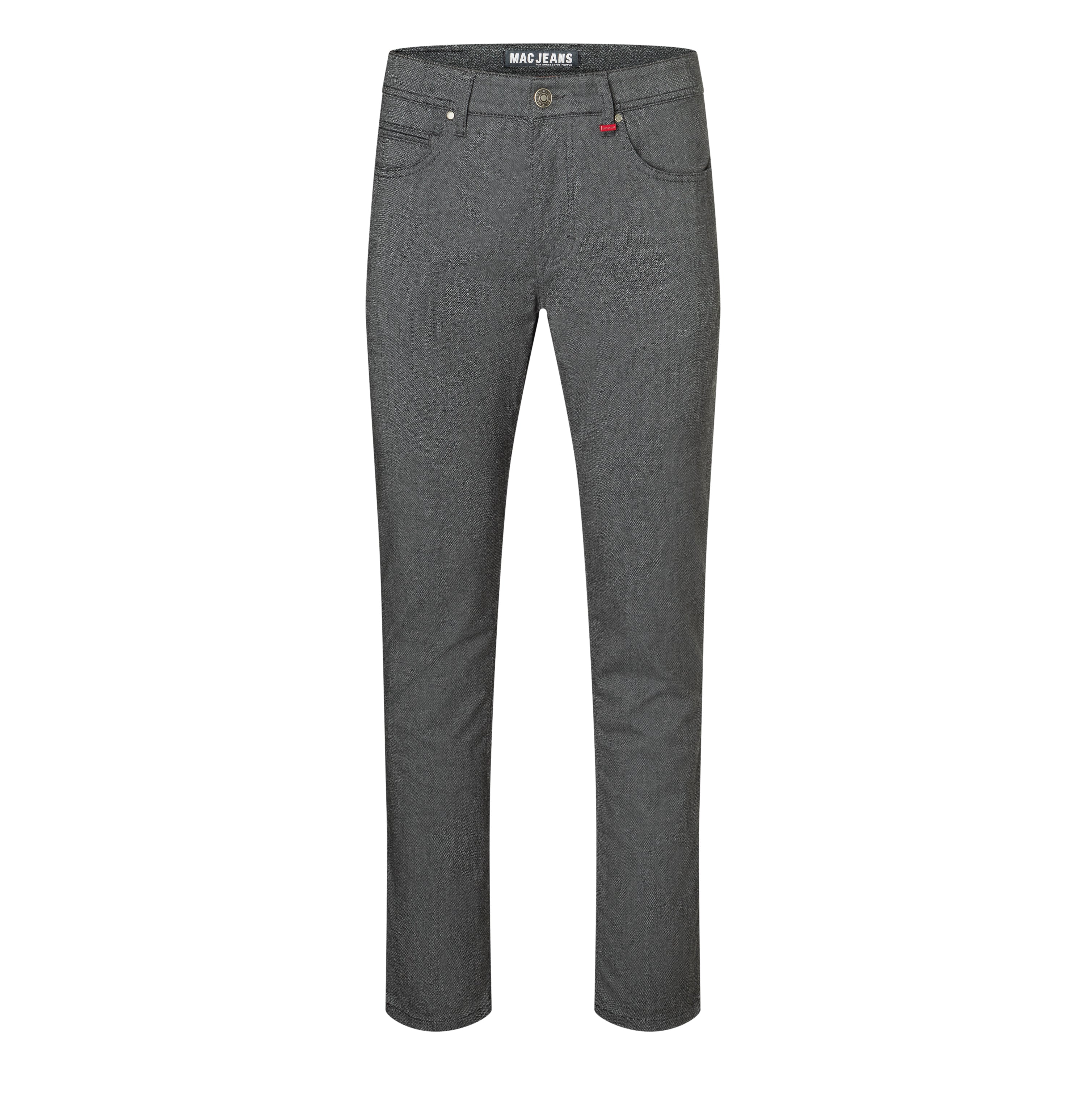 Trousers in a polyester-viscose blend suitable for the office. | Arne | flannel | Front view of bust