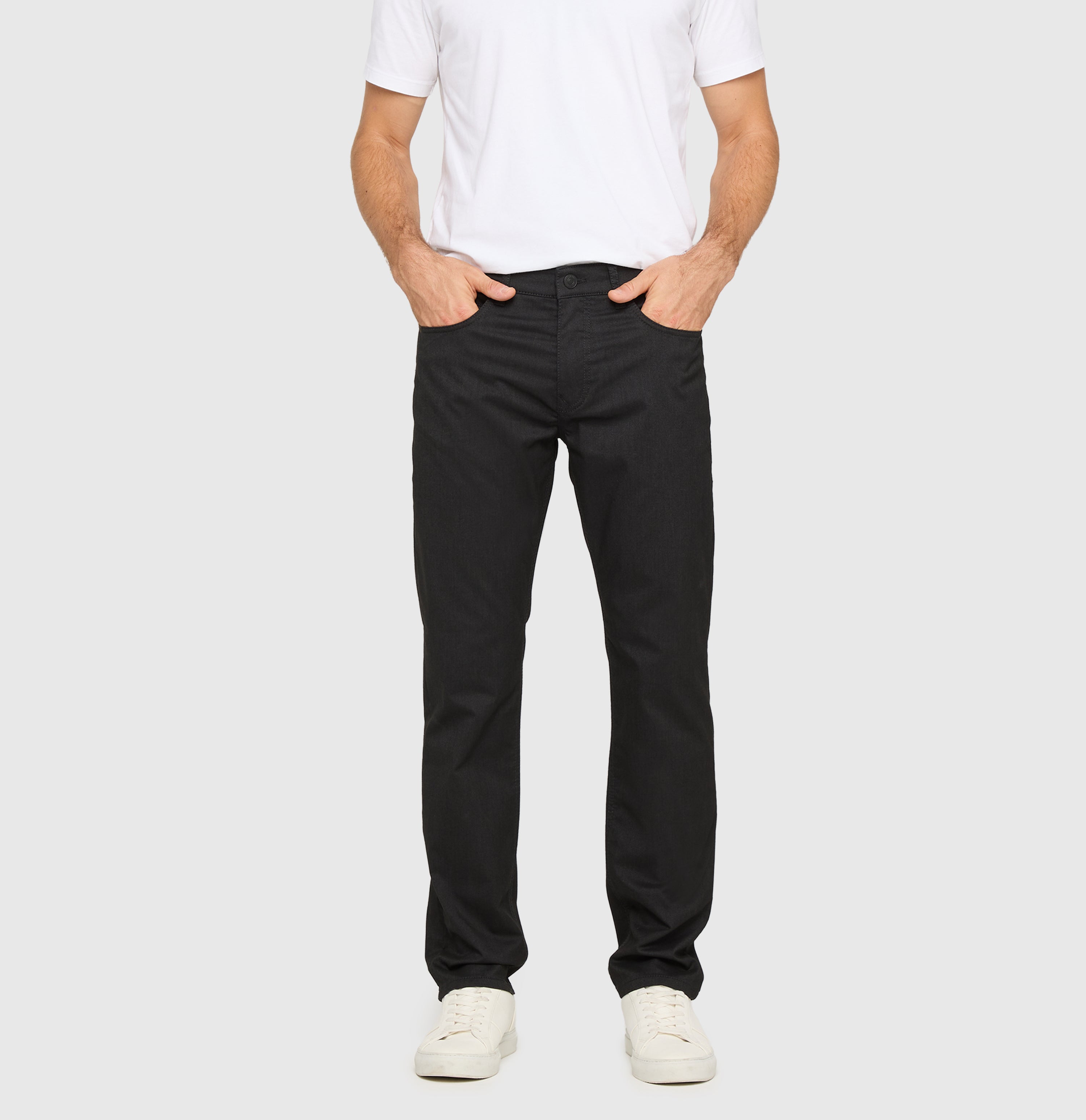 Trousers in a polyester-viscose blend suitable for the office. | Arne | grey stone | Detailed view 4 of model