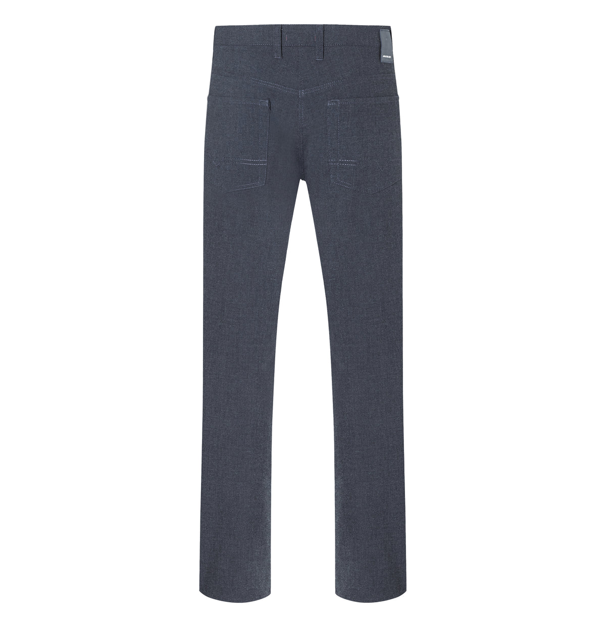 Travel trousers made of bi-stretch material, suitable for the office. | Arne Travel | midnight blue | Back view of bust