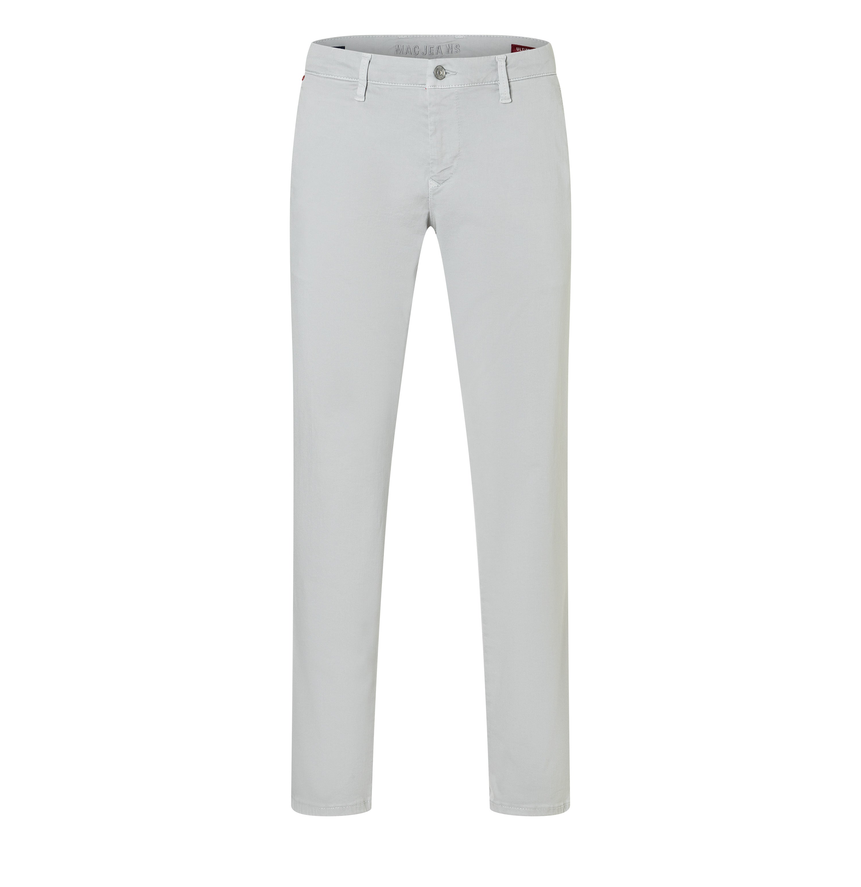 Ultimate driver pants in a chino design. | Driver Pants | silver grey | Front view of bust