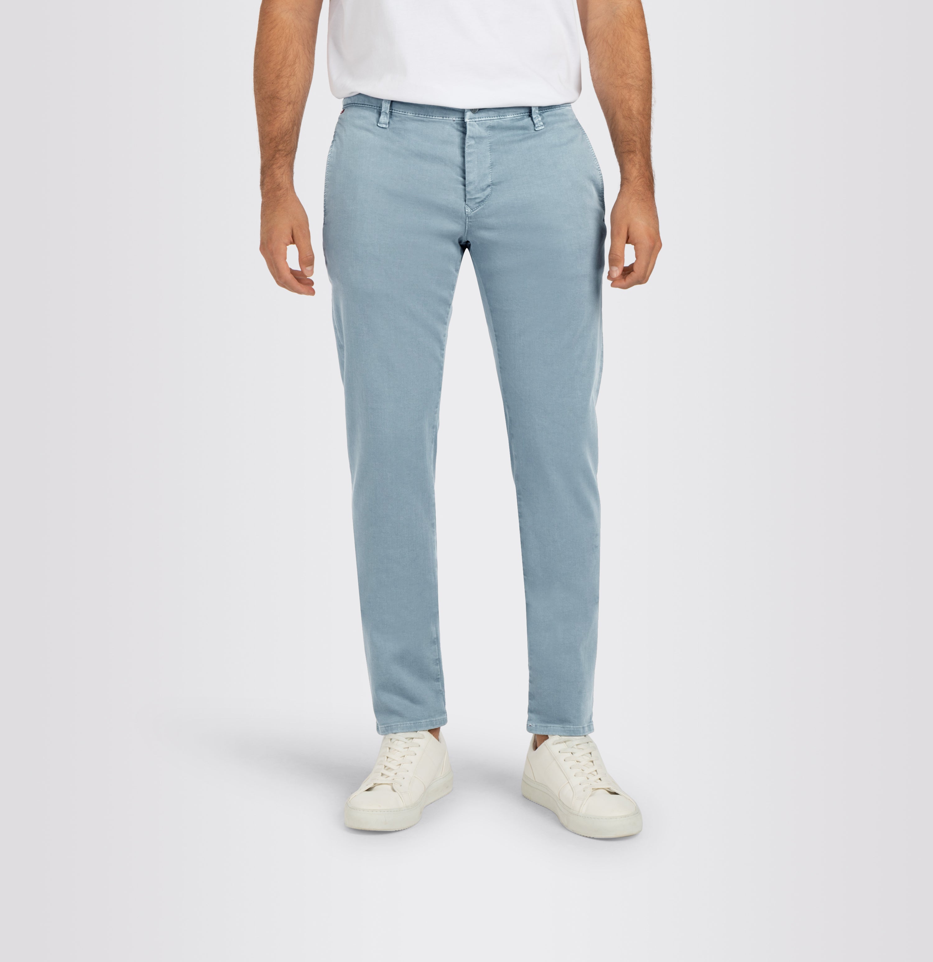 Comfortable ultimate driver pants in a chino design. | Driver Pants | steel blue | Front view of model