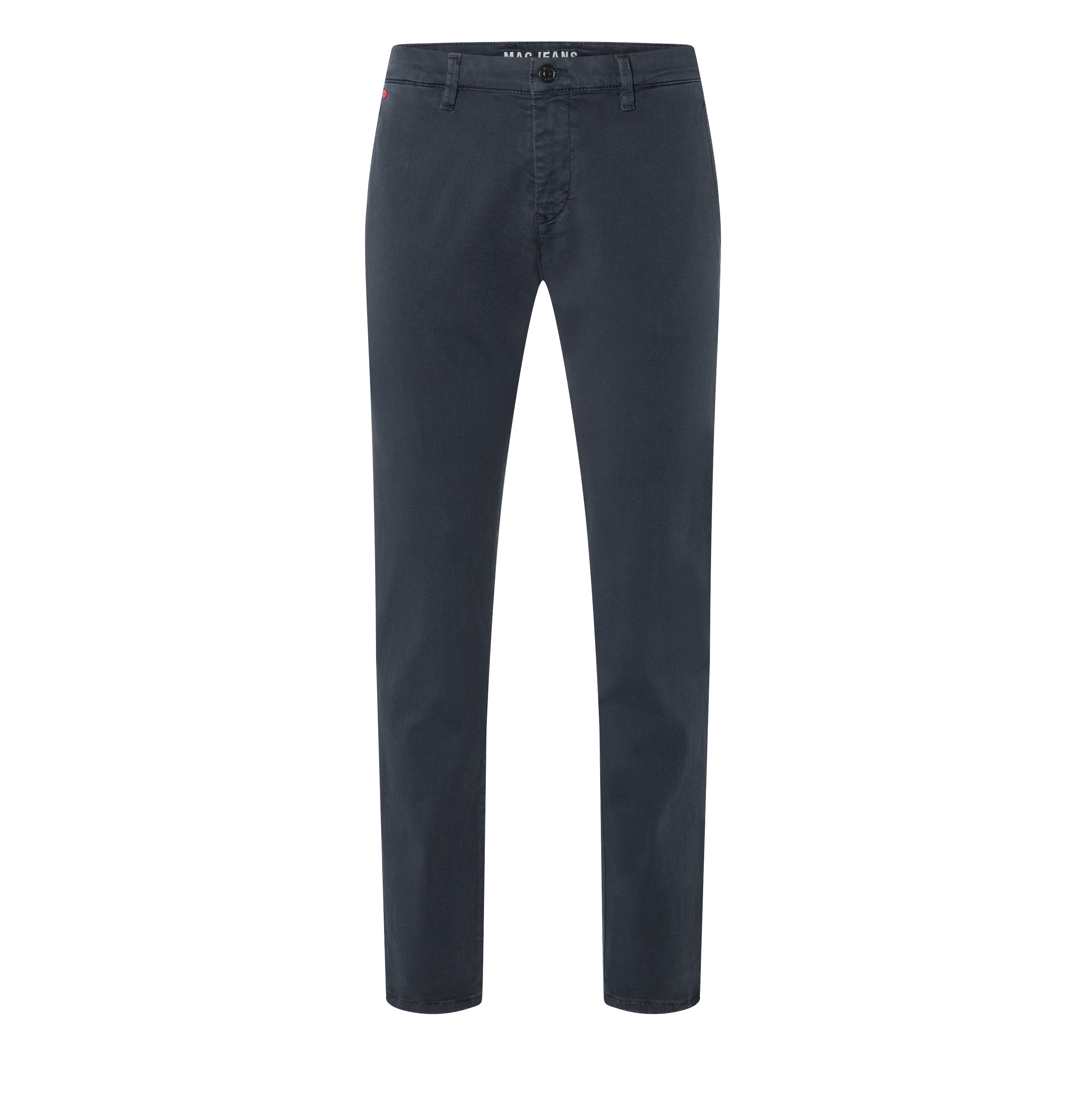 Flexible ultimate driver pants in a chino design. | Driver Pants | midnight blue | Front view of bust