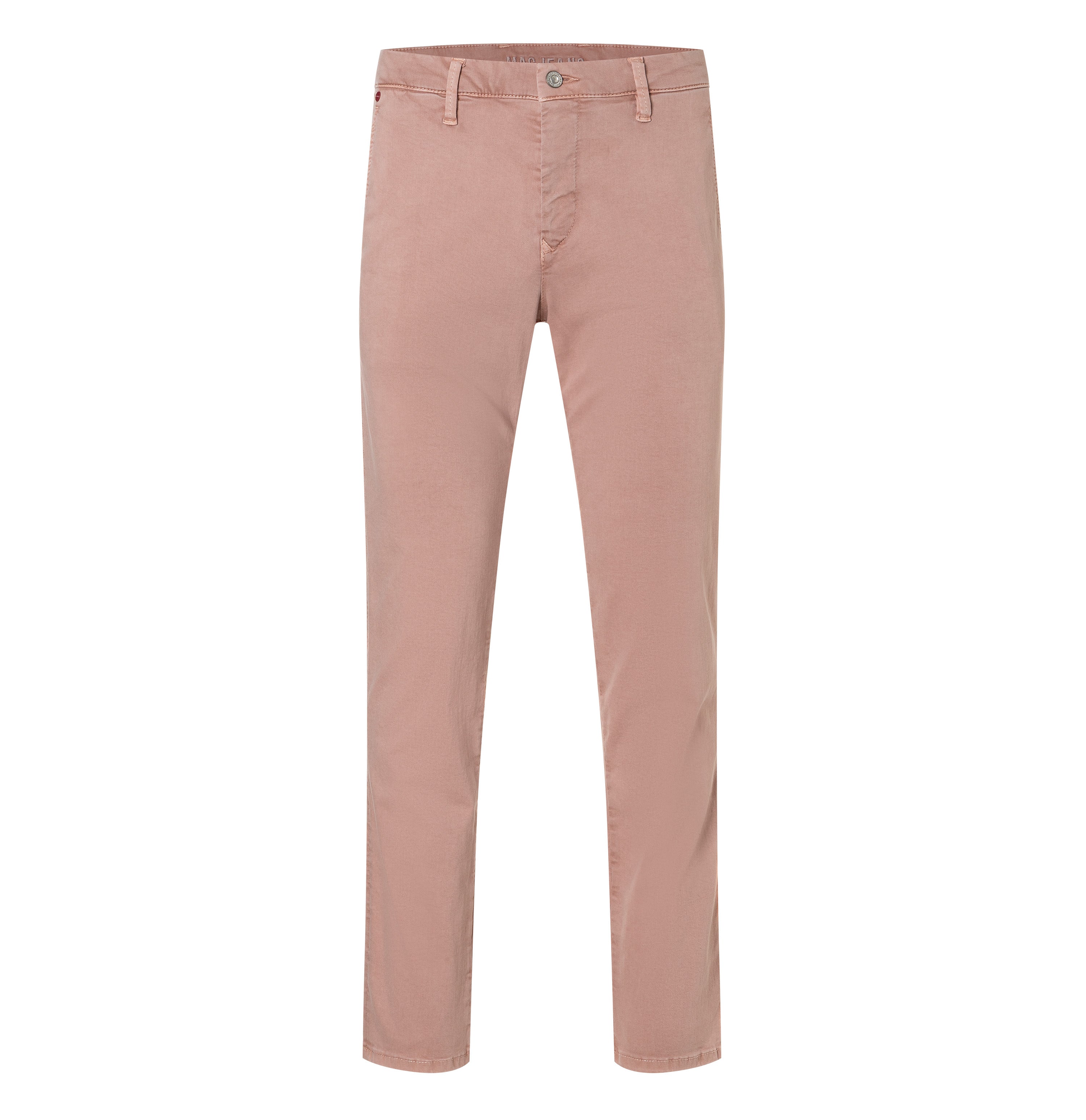 Ultimate driver pants in a chino design. | Driver Pants | ash rose | Front view of bust