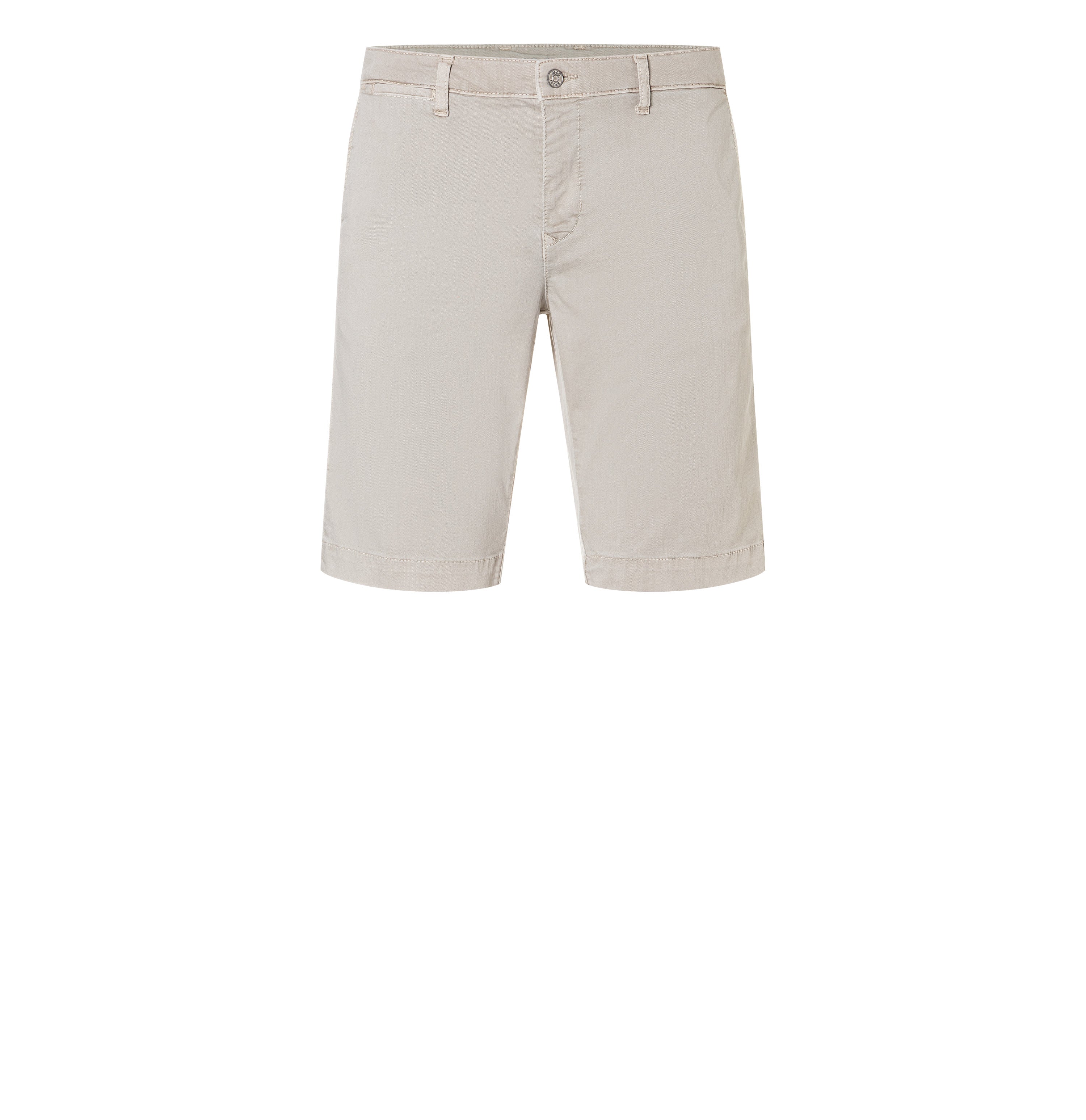 Light, chino style ultimate driver shorts. | Driver Short | kitt | Front view of bust