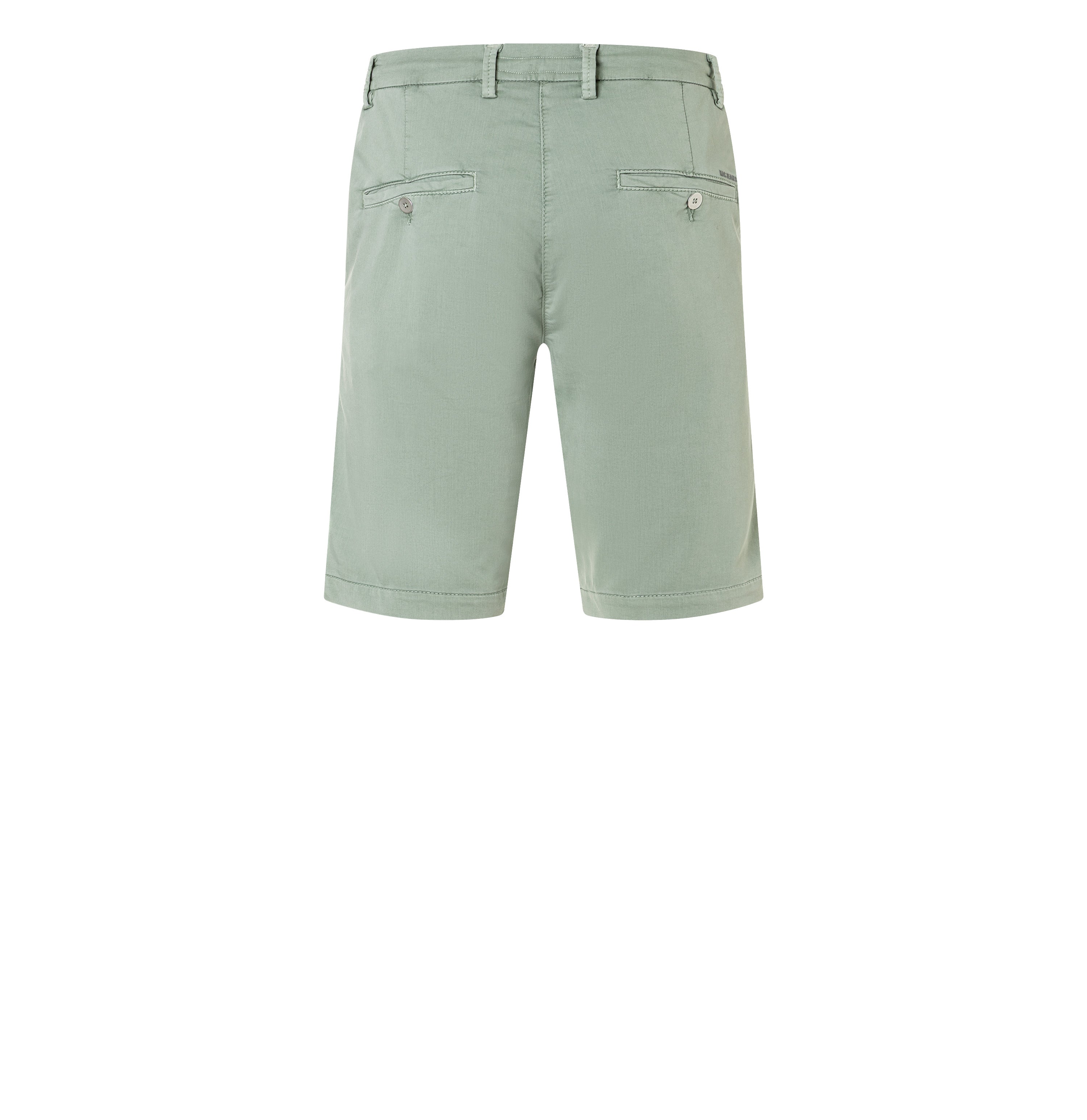Chino Bermuda made of light sweat denim. | Jog´n Short | iceberg green | Back view of bust