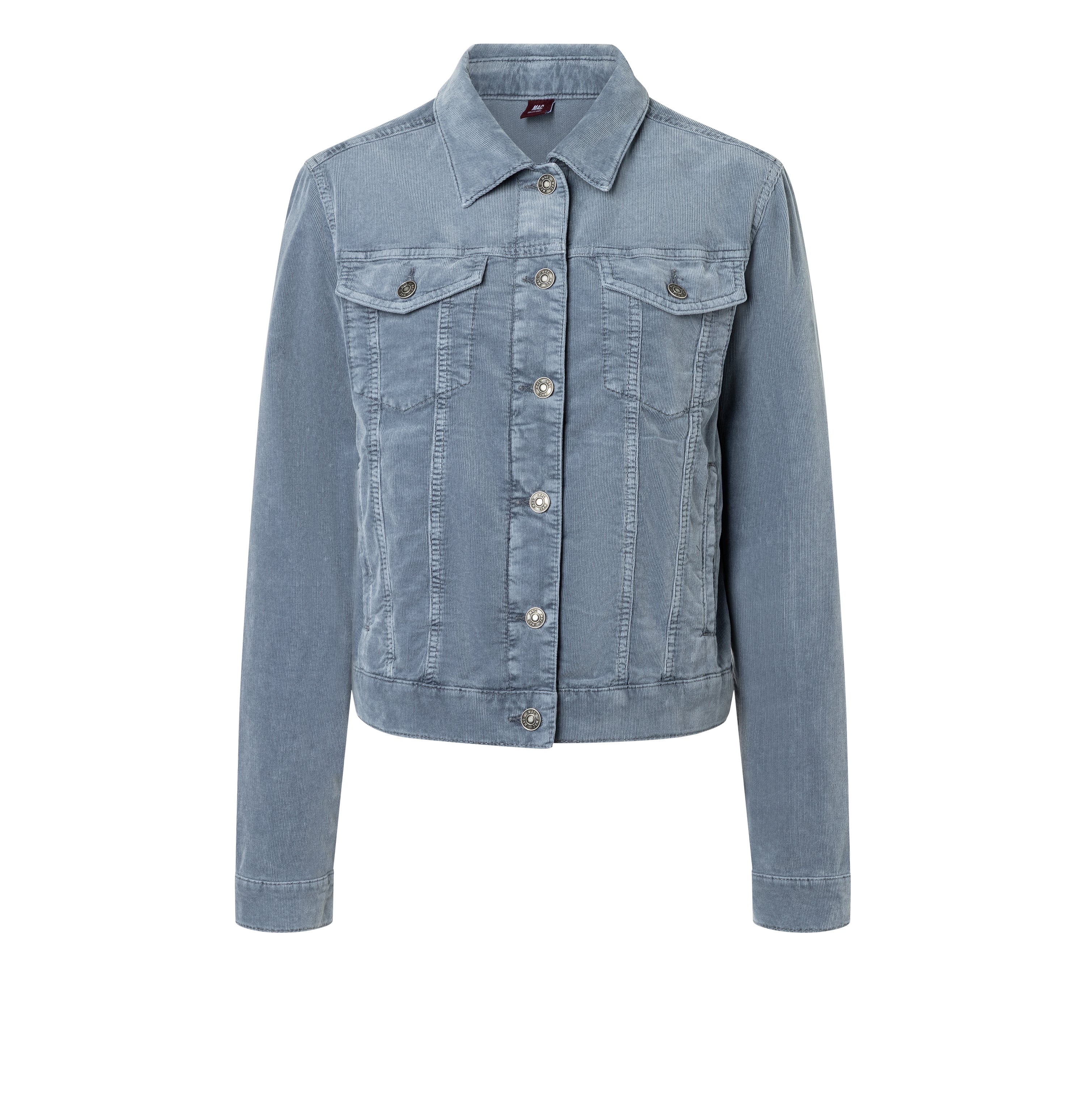 Jacket made of super soft baby corduroy. | JACKET corduroy | grisaille | Front view of bust