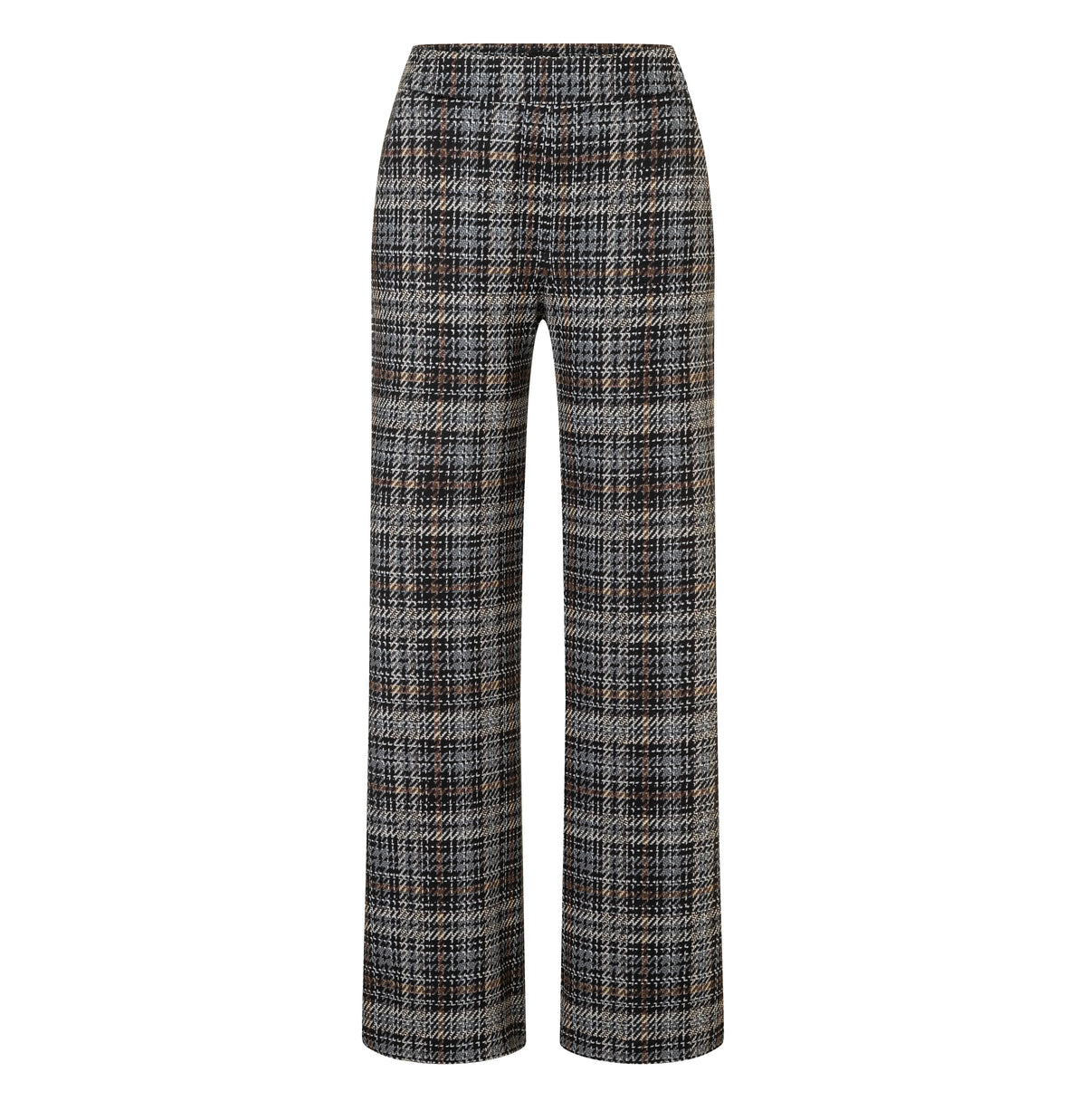  | CHIARA | middle grey check | Front view of bust