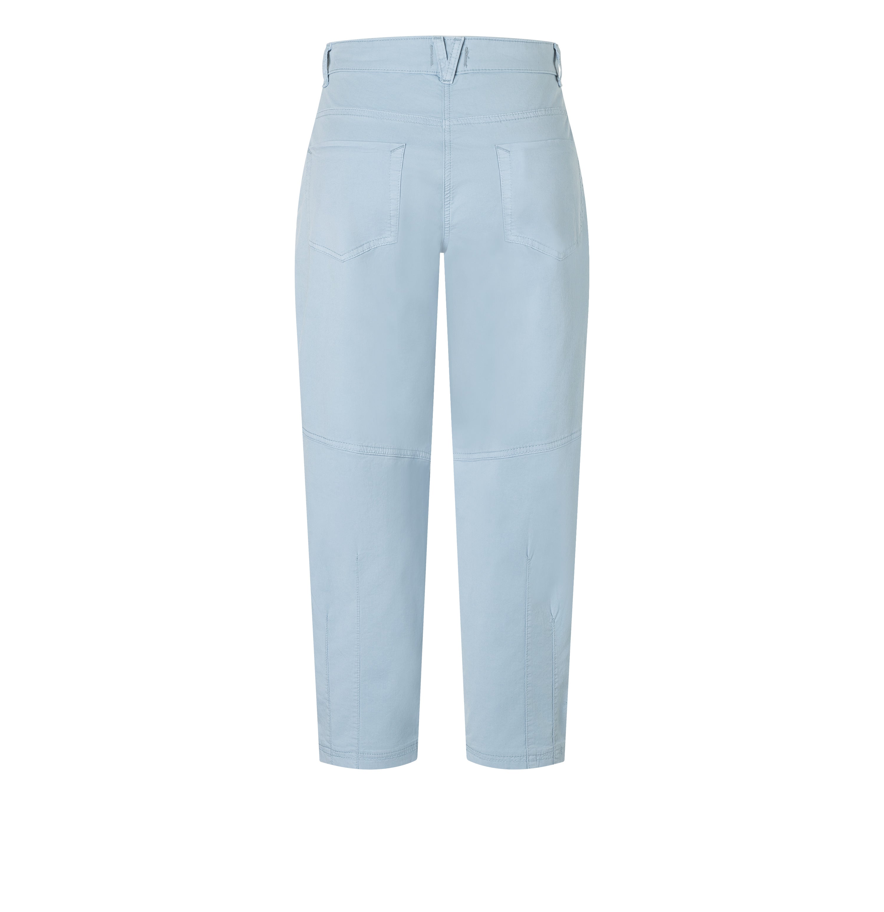 Relaxed cargo pants made of gabardine. | EBBY 2.3 | ice blue PPT | Back view of bust
