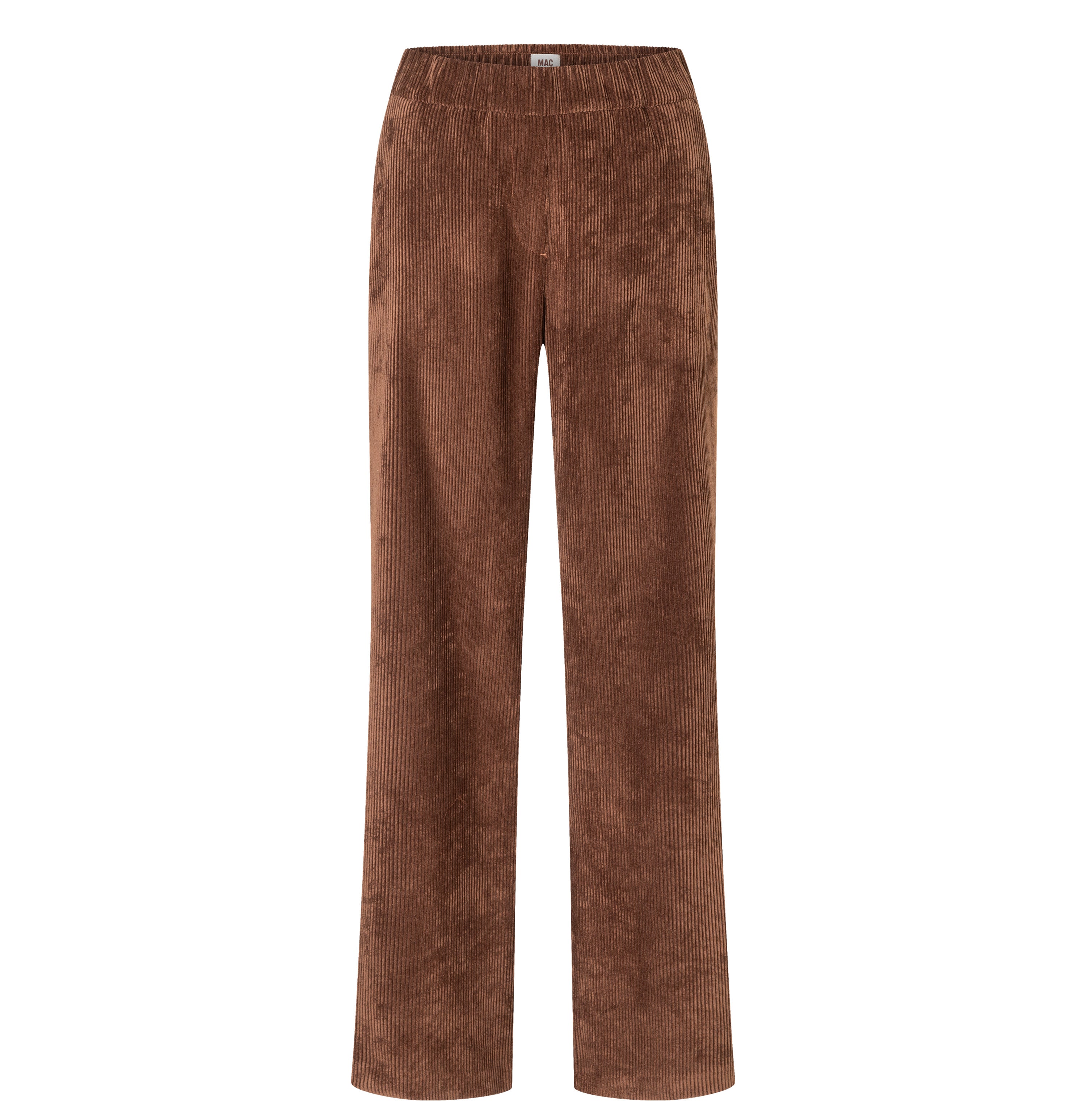 Wide trousers in a lightcorduroy material. | CHIARA | bison brown | Front view of bust