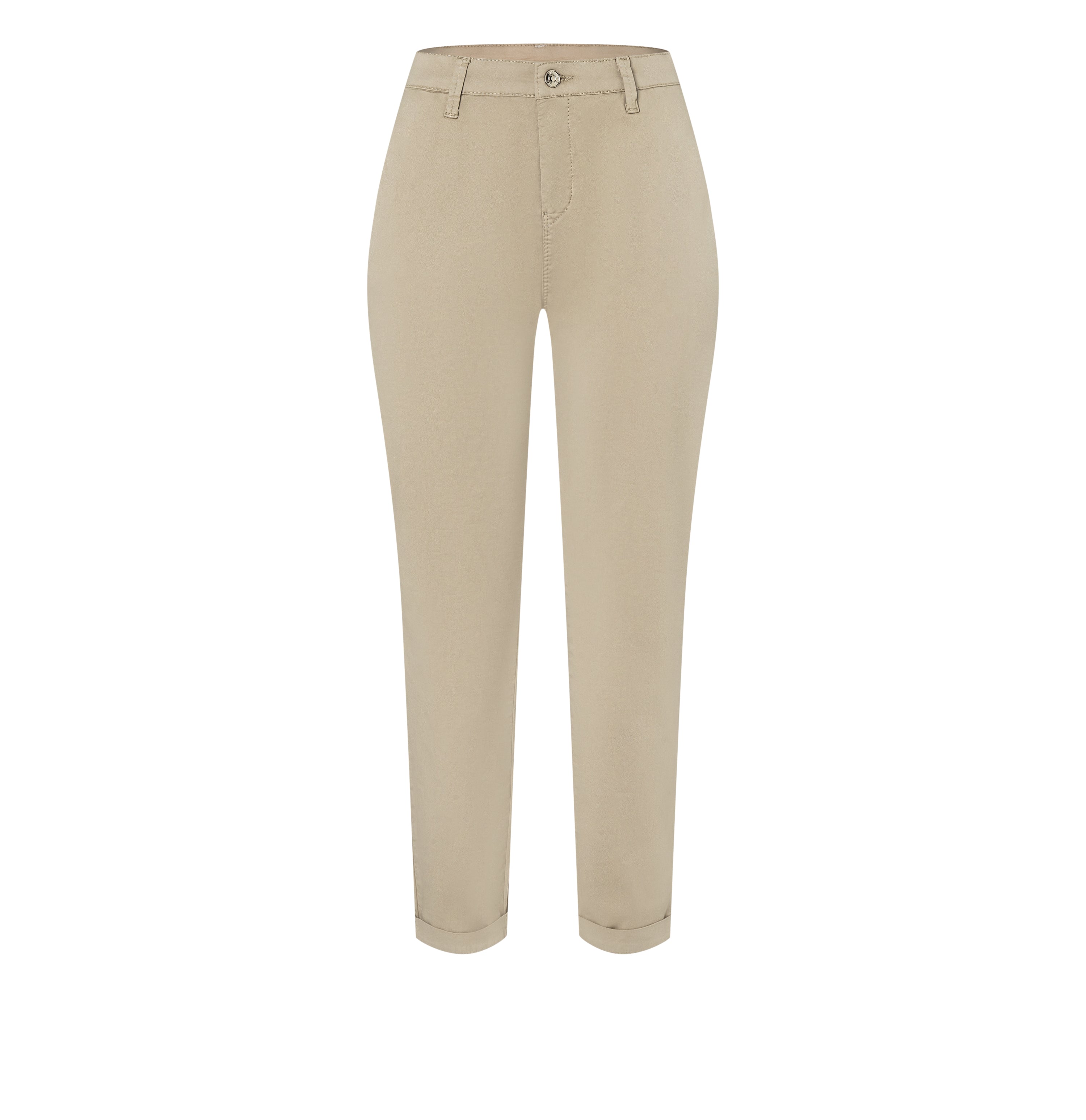 CHINO turn up women's pants brown | MAC Jeans