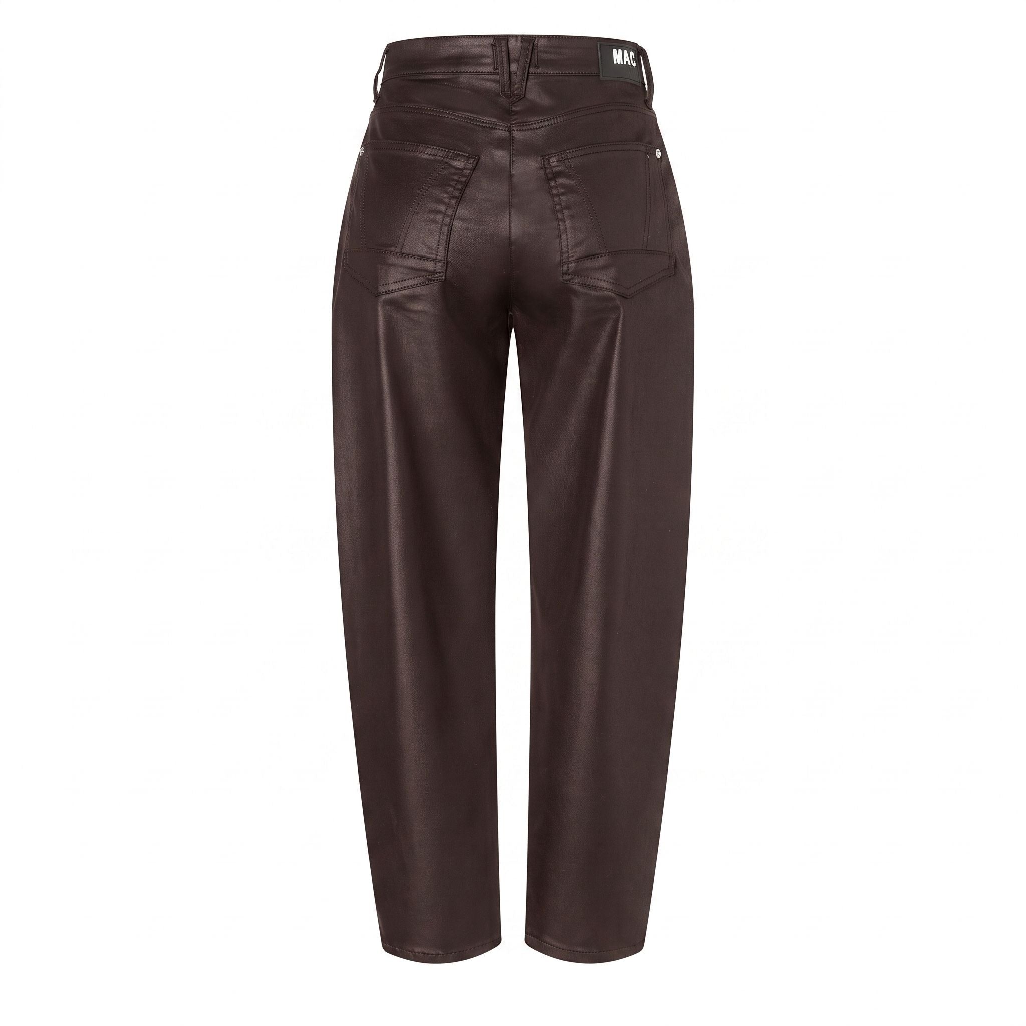 Loose fit with an authentic leather look. | DANNI 2.3 | truffle brown | Back view of bust