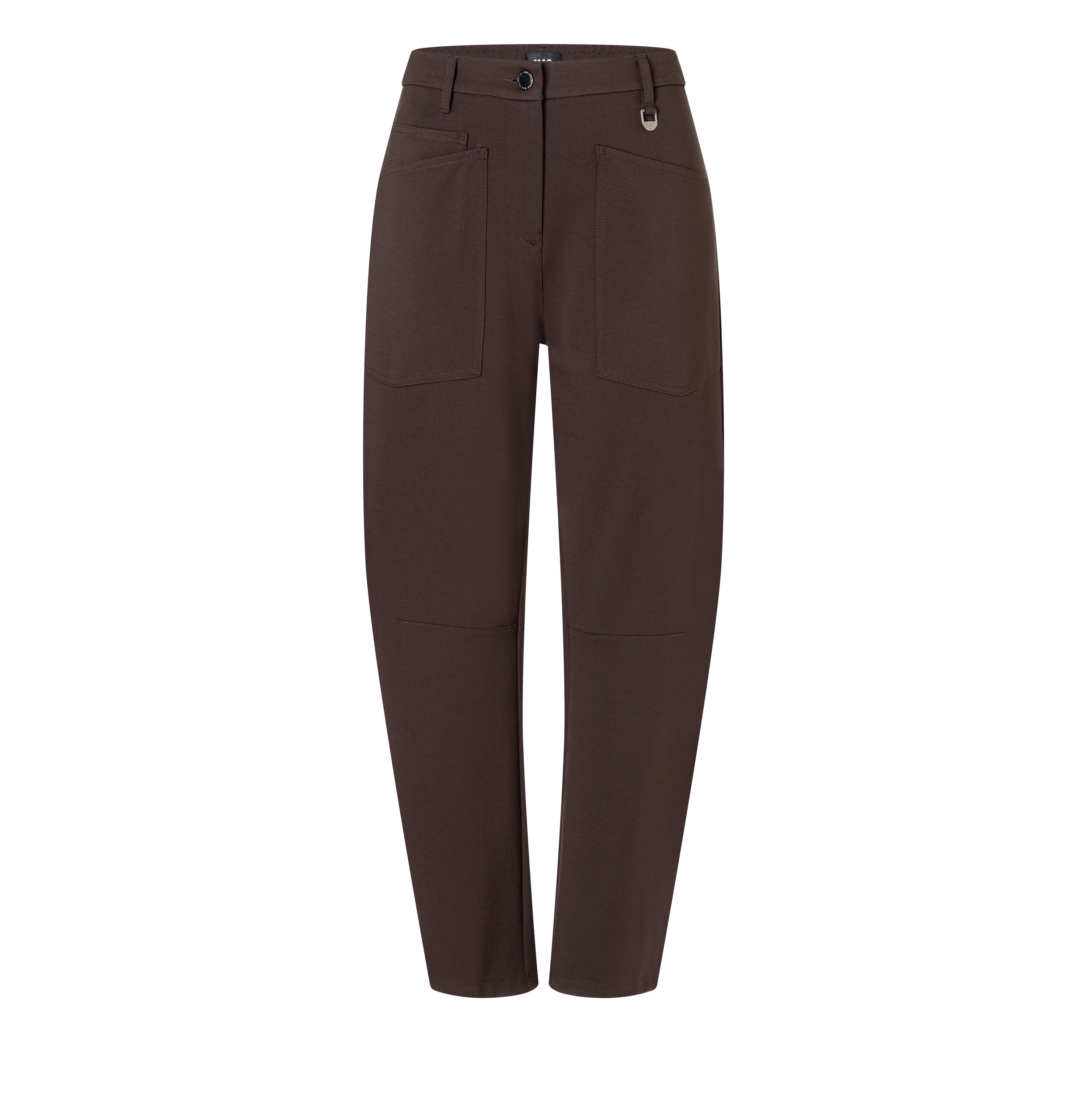 Baggy model made of soft jersey. | BAGGY SMART | truffle brown | Front view of bust