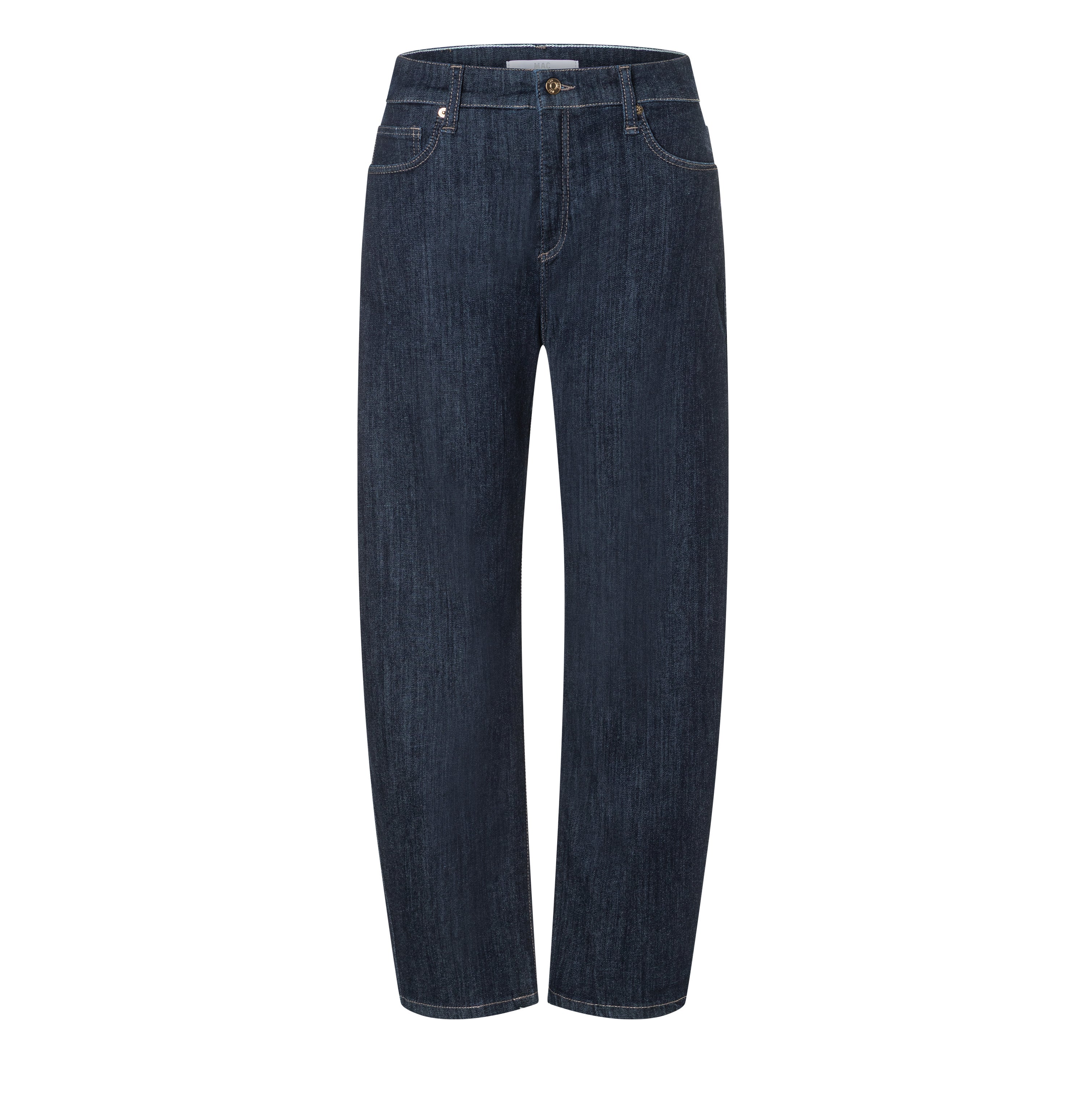 Comfortable barrel jeans made of light authentic denim. | DANNI | fashion rinsed | Front view of bust